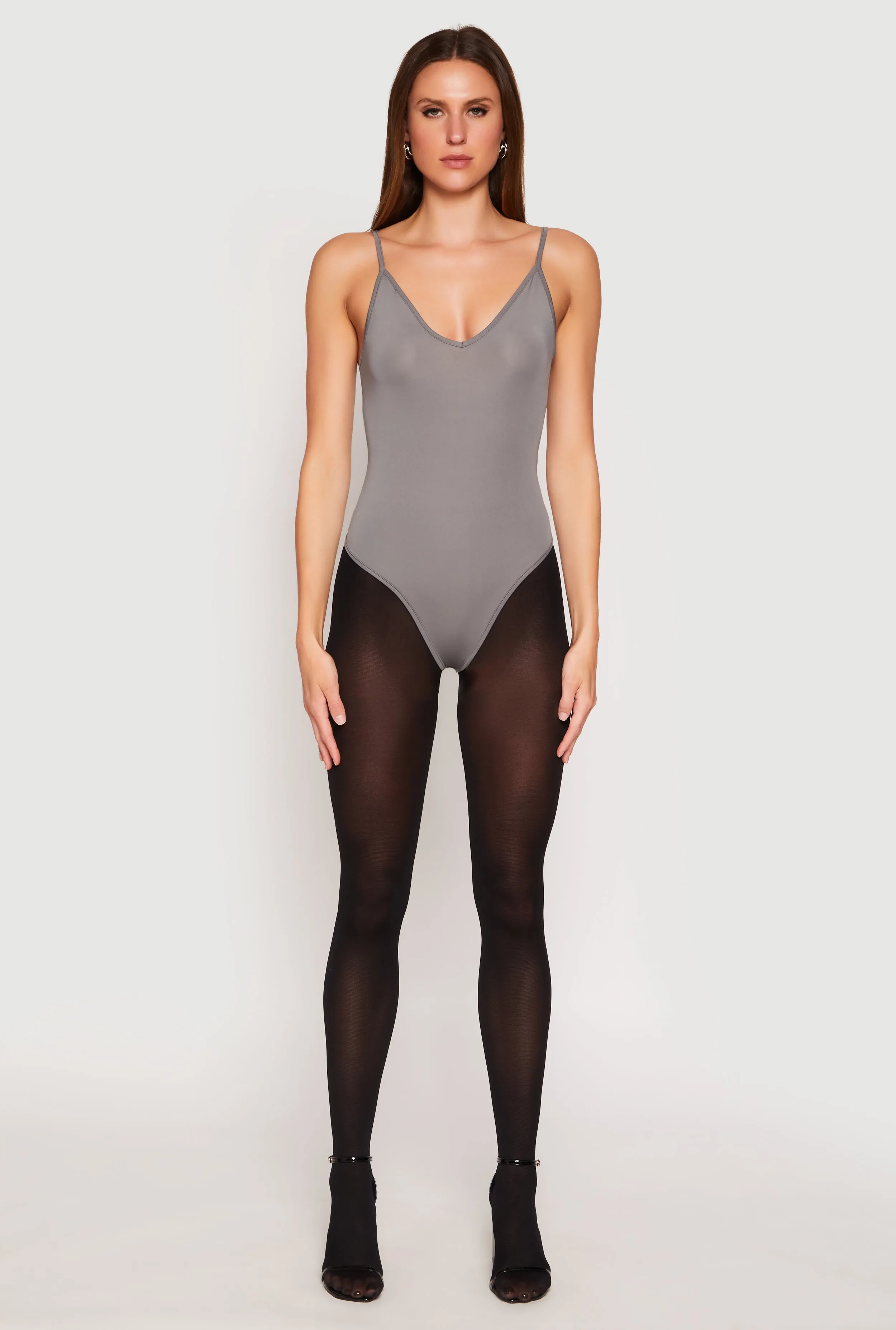 Daisy V Neck Cami Thong Bodysuit sold by Rainbow