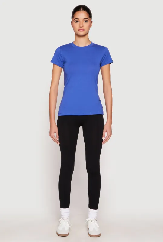High Neck Short Sleeve Tee sold by Rainbow