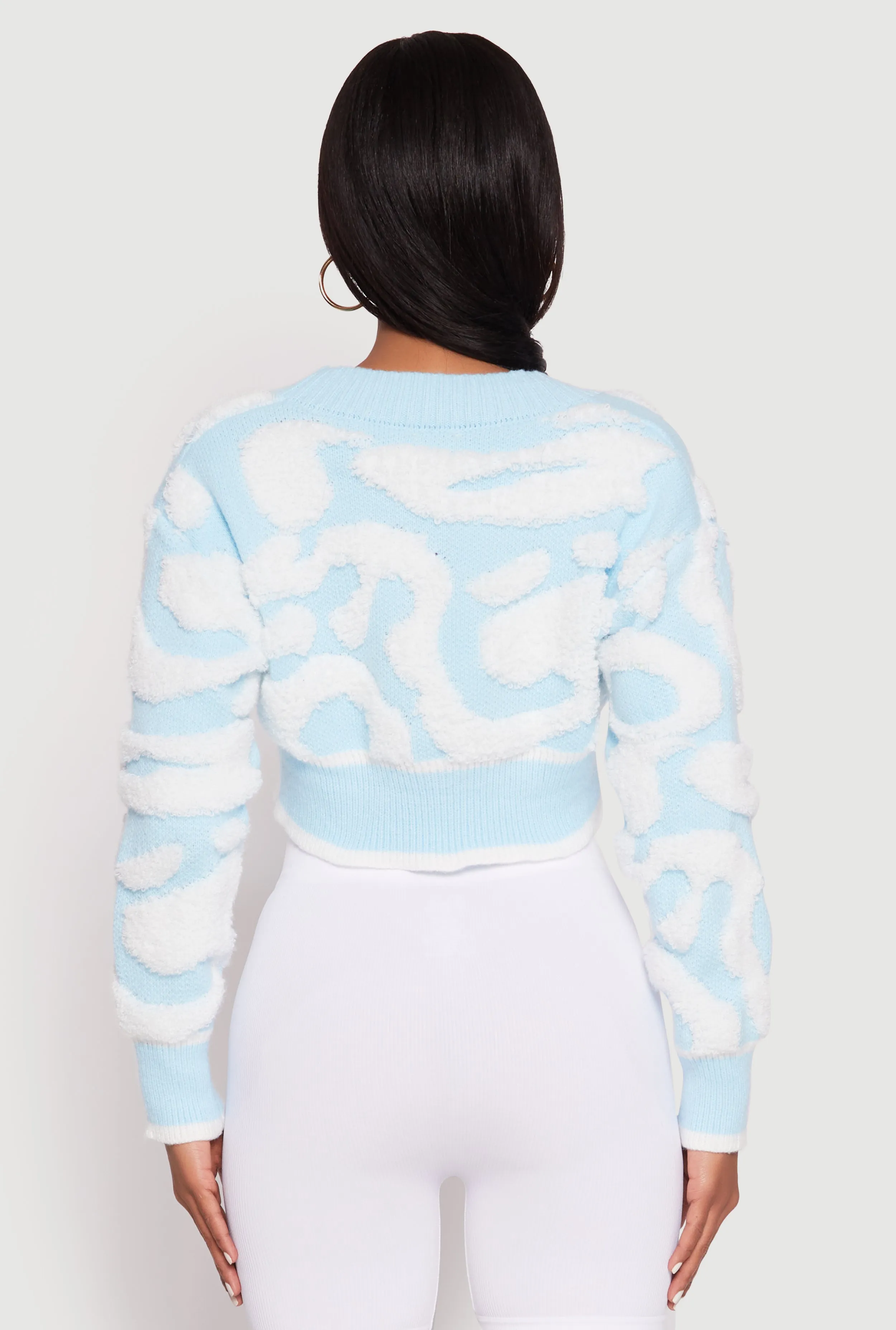 Daisy Tufted Knit Cropped Cardigan sold by Rainbow product image thumbnail 5