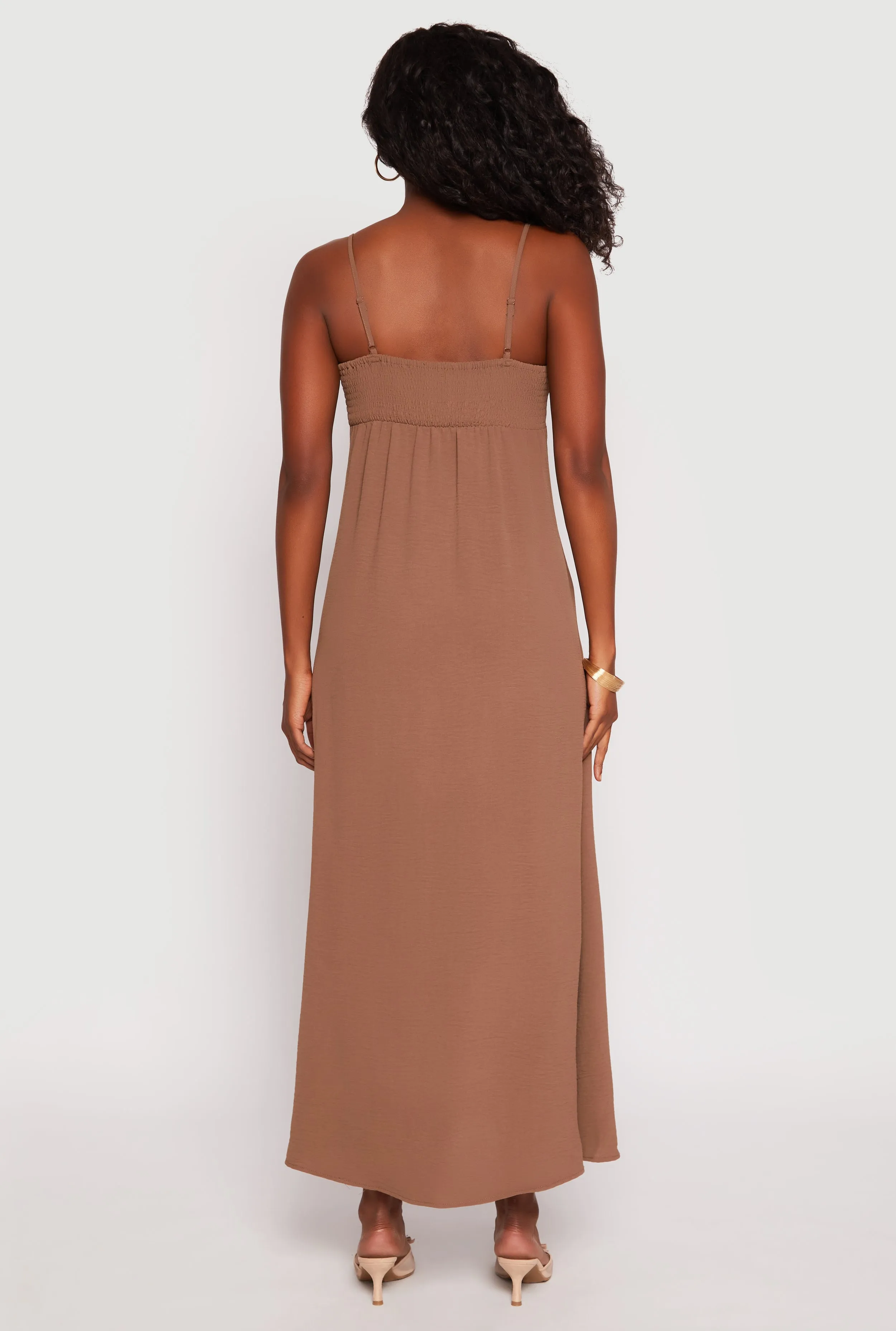 Airy Side Slit Maxi Dress sold by Rainbow product image thumbnail 3
