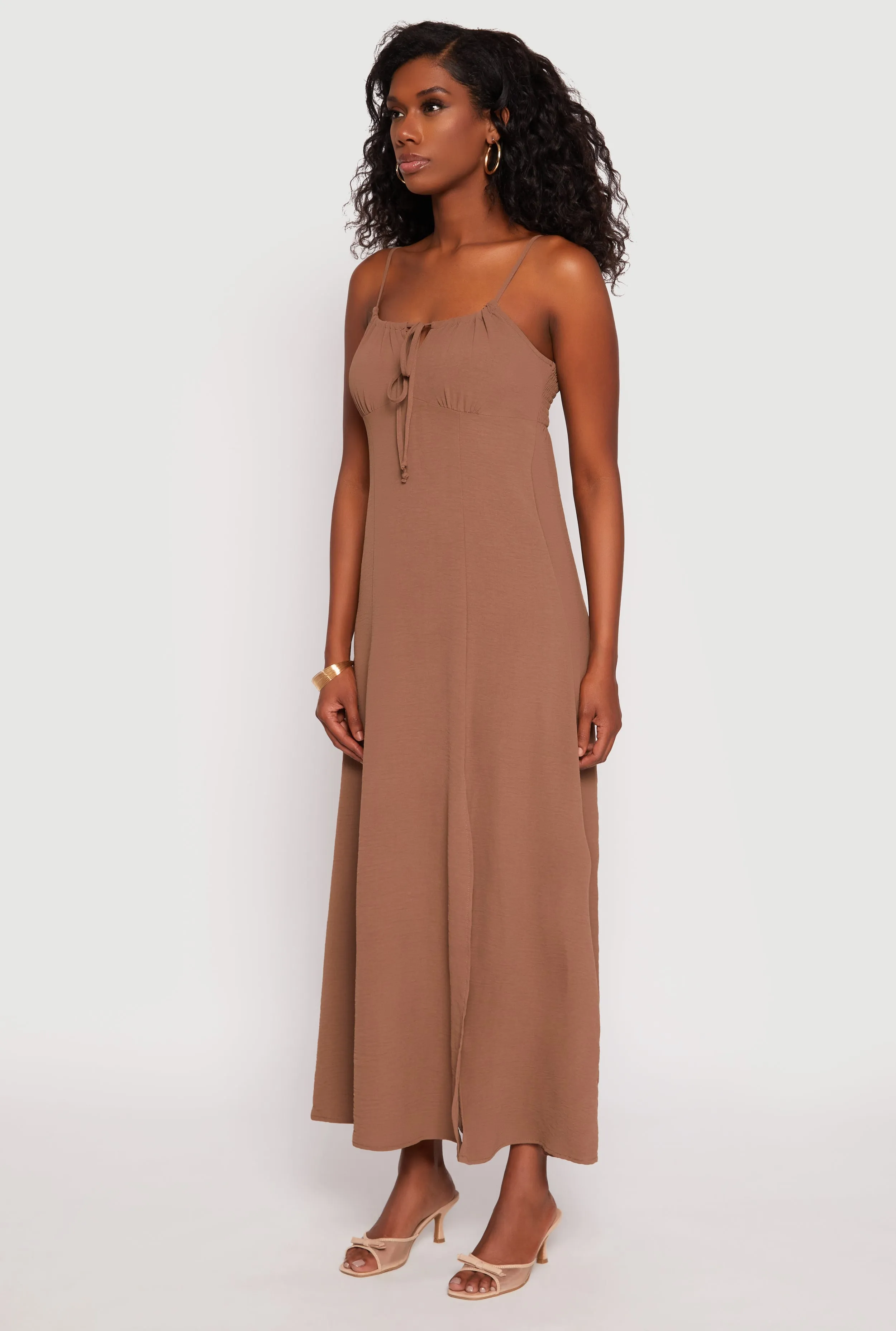Airy Side Slit Maxi Dress sold by Rainbow product image thumbnail 2