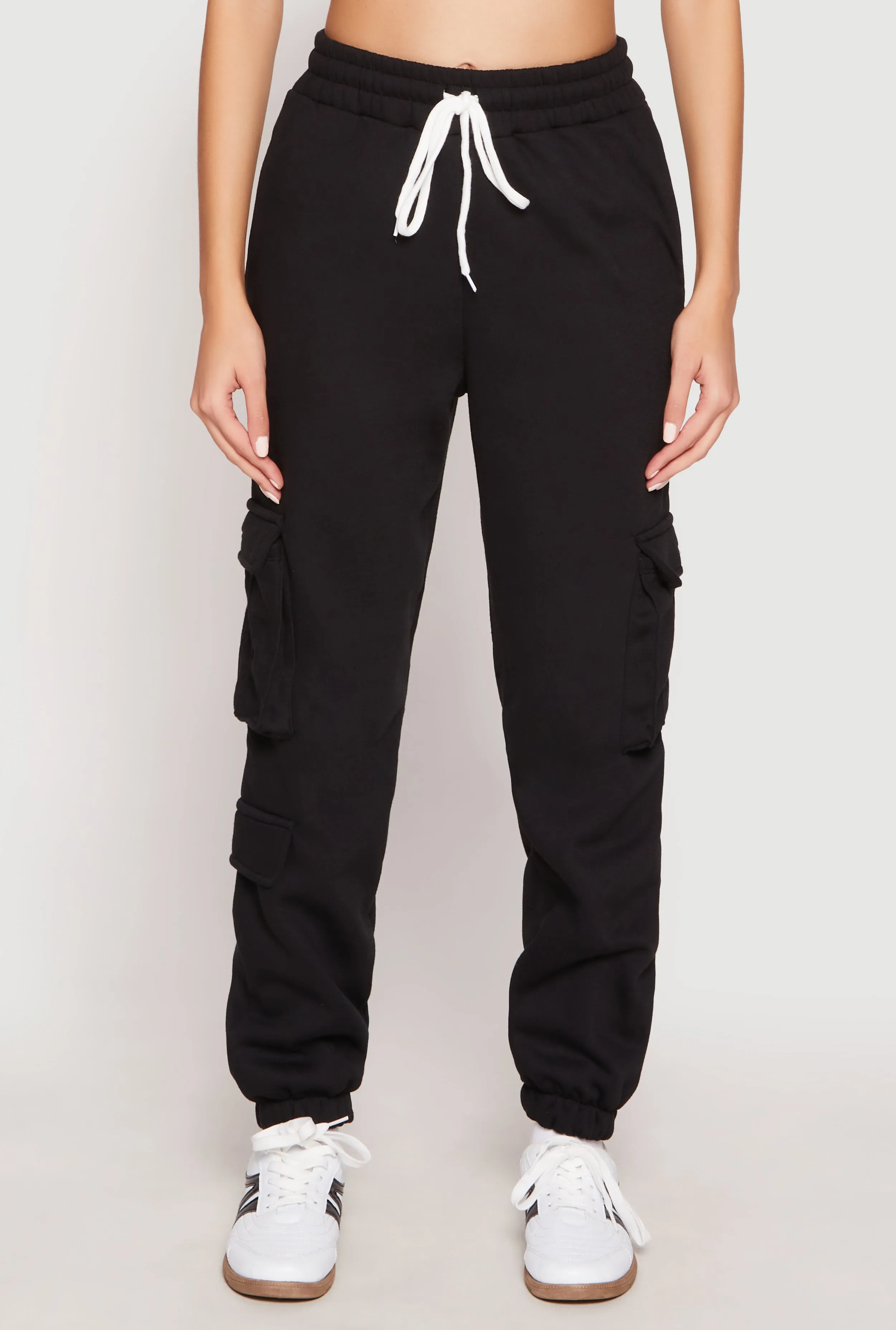 Fleece Cargo Pocket Drawstring Sweatpants sold by Rainbow product image thumbnail 3
