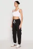 Fleece Cargo Pocket Drawstring Sweatpants sold by Rainbow