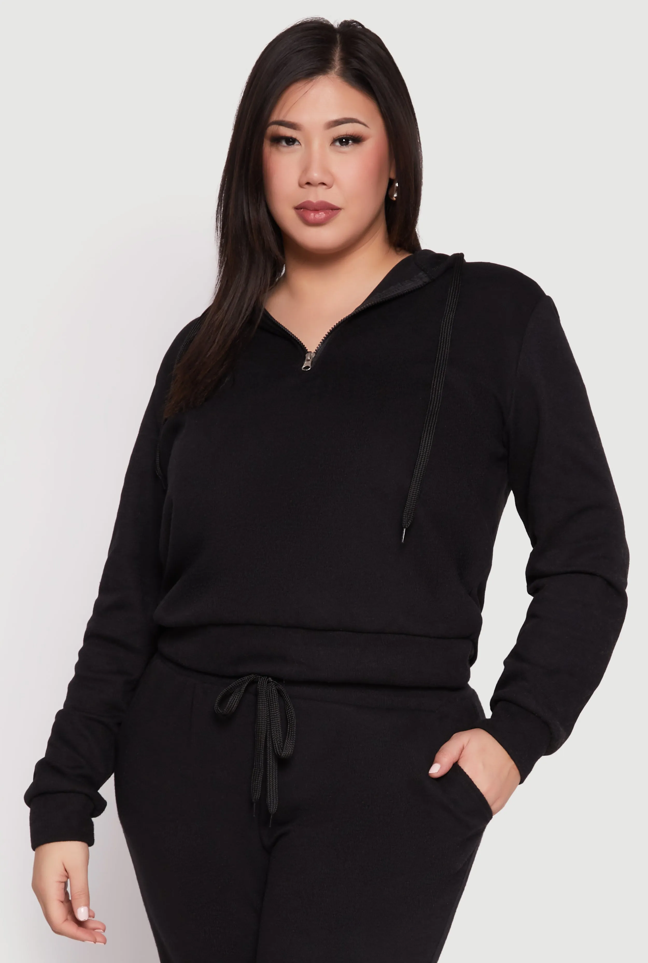 Plus Size Ribbed Knit Sweatshirt sold by Rainbow