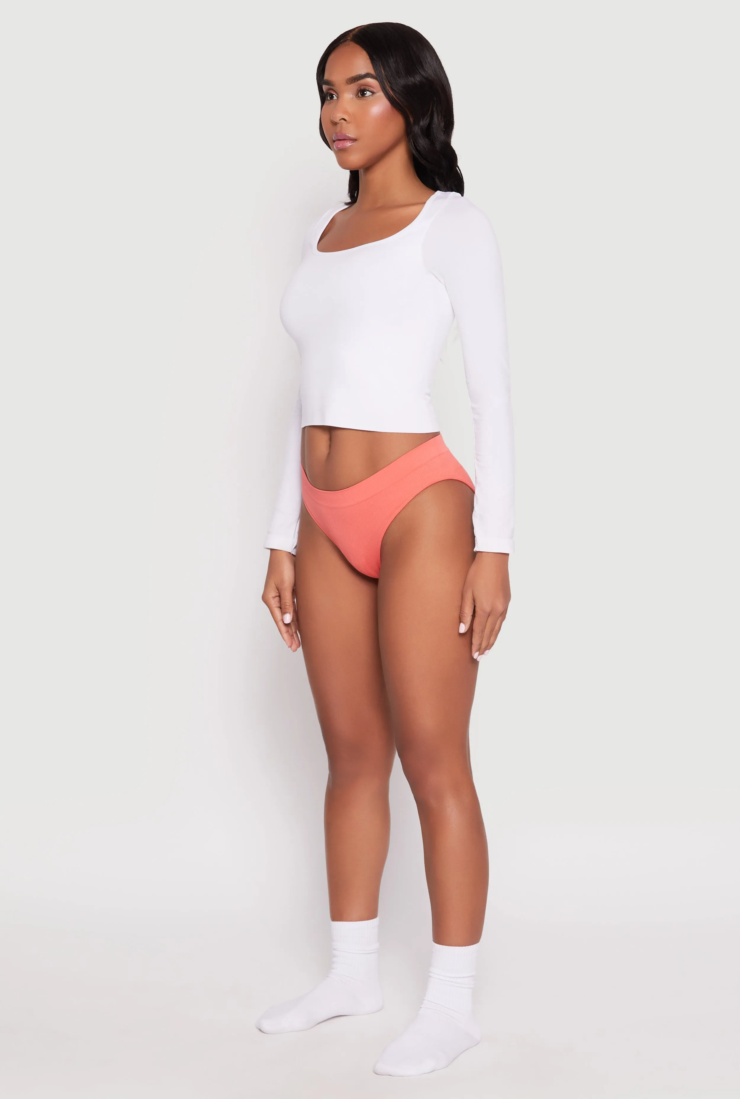 Seamless Ribbed Knit Bikini Panty sold by Rainbow product image thumbnail 3