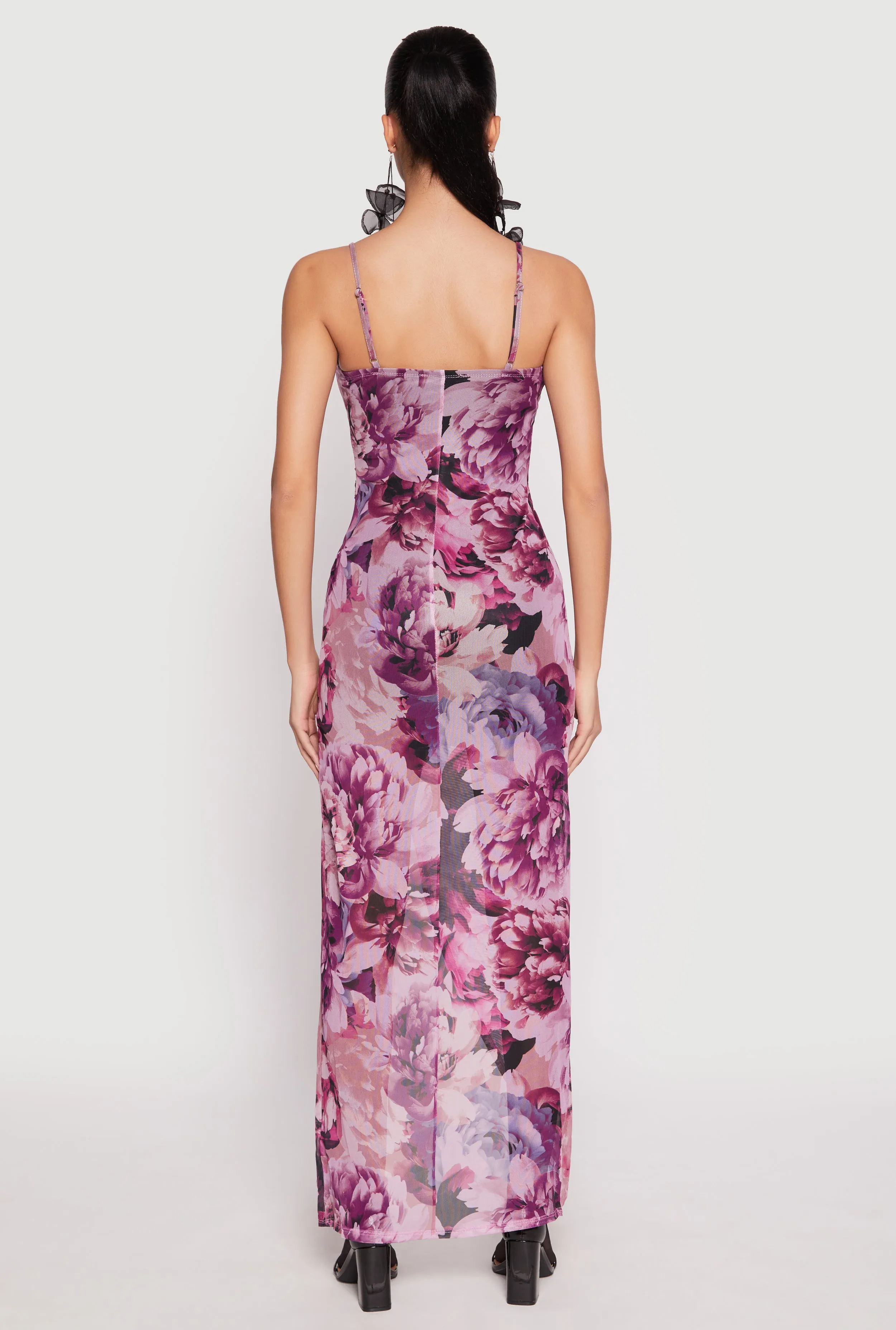 Haute Monde Floral Print High Low Maxi Dress sold by Rainbow product image thumbnail 3