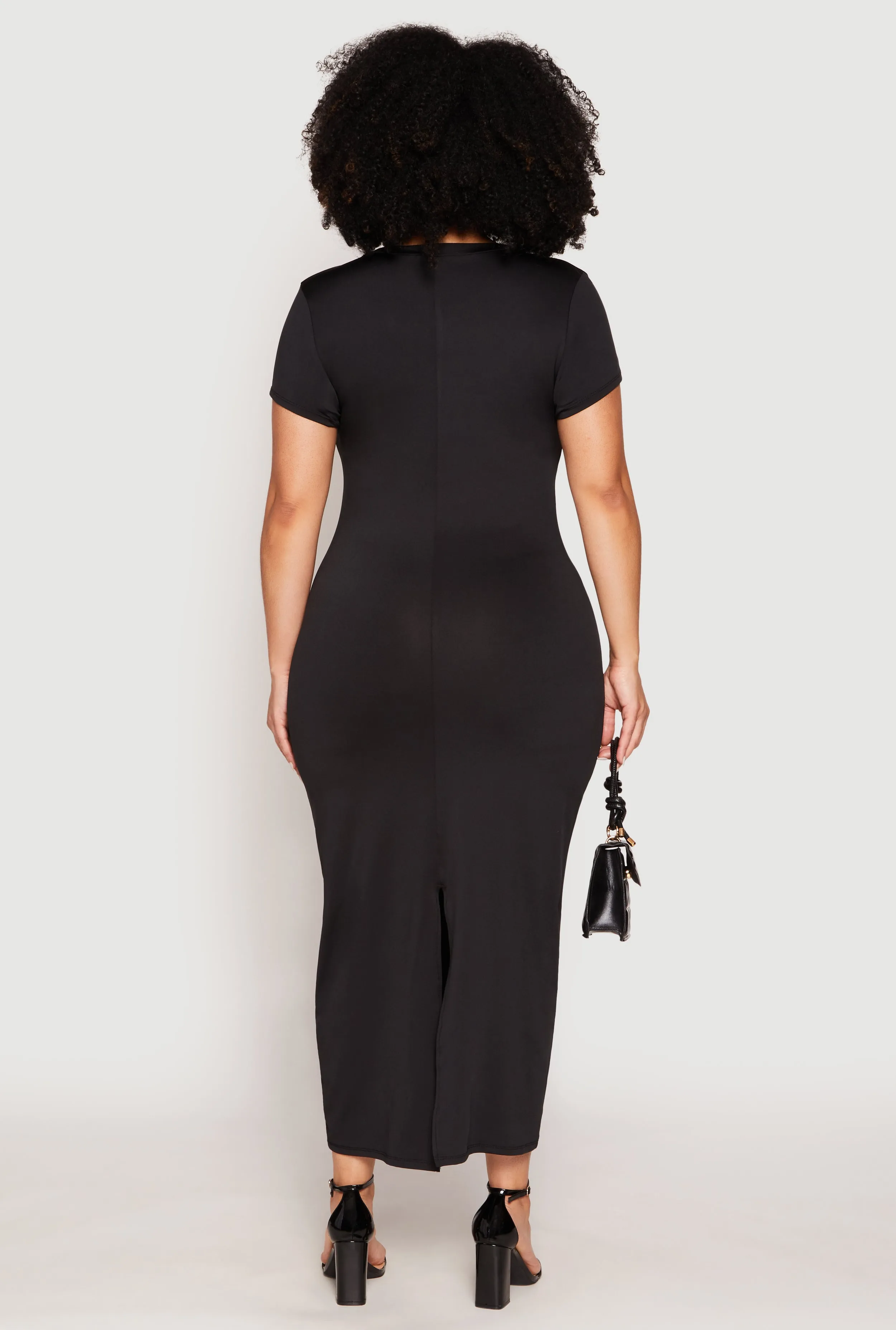 Plus Size Slit Back Maxi Dress sold by Rainbow product image thumbnail 3