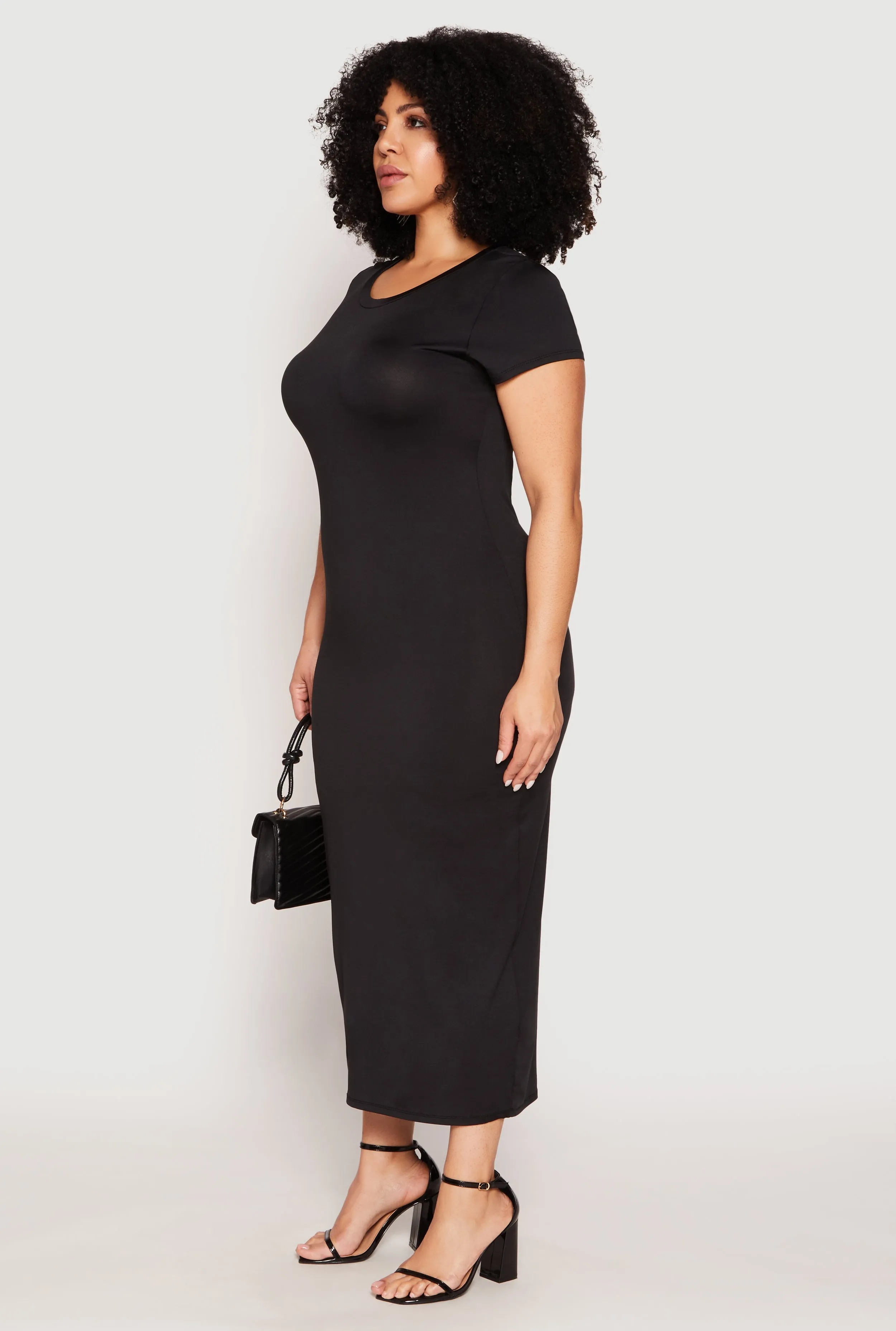 Plus Size Slit Back Maxi Dress sold by Rainbow product image thumbnail 2