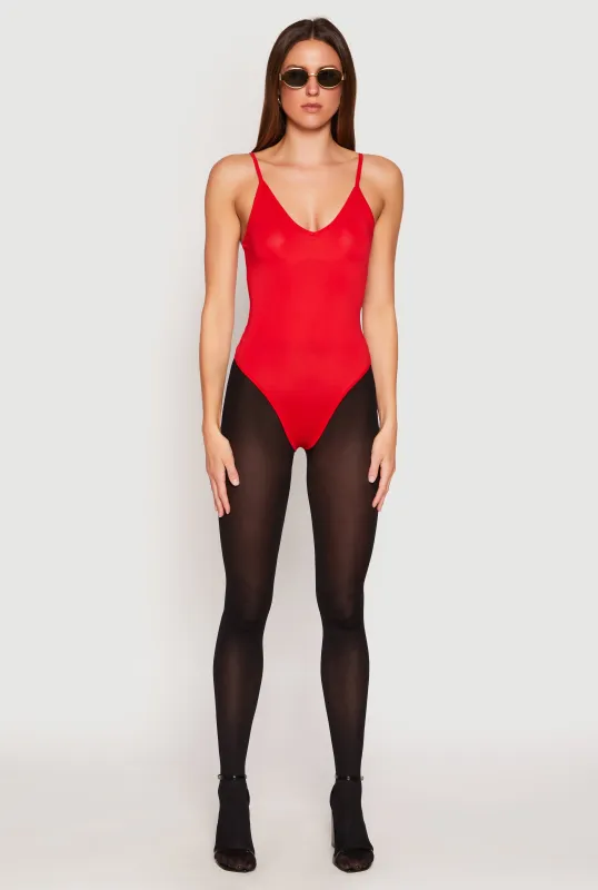 Daisy V Neck Cami Thong Bodysuit sold by Rainbow