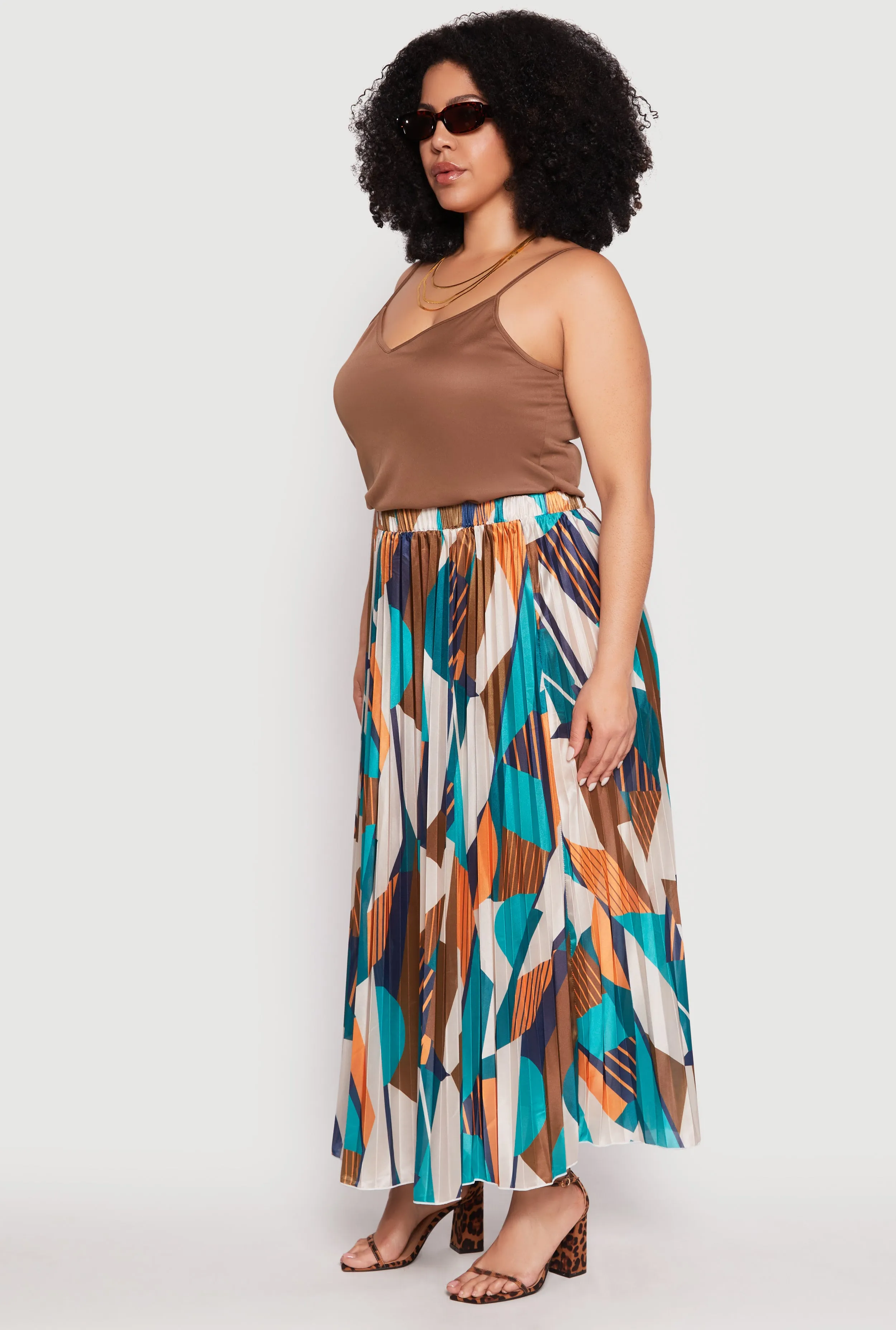 Plus Size Plisse Patterned Skirt sold by Rainbow product image thumbnail 2