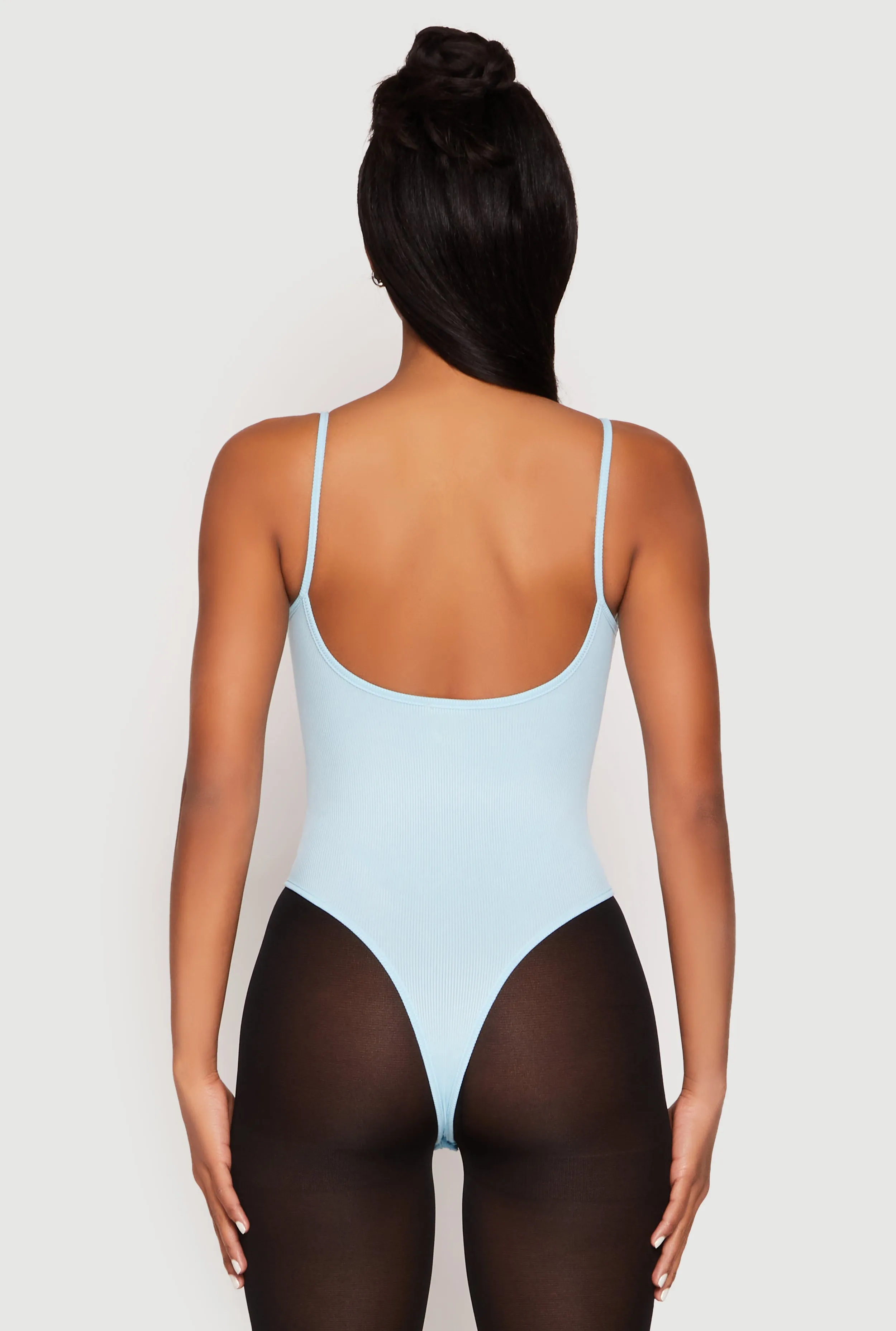 Daisy Rib Knit Cami Thong Bodysuit sold by Rainbow product image thumbnail 5