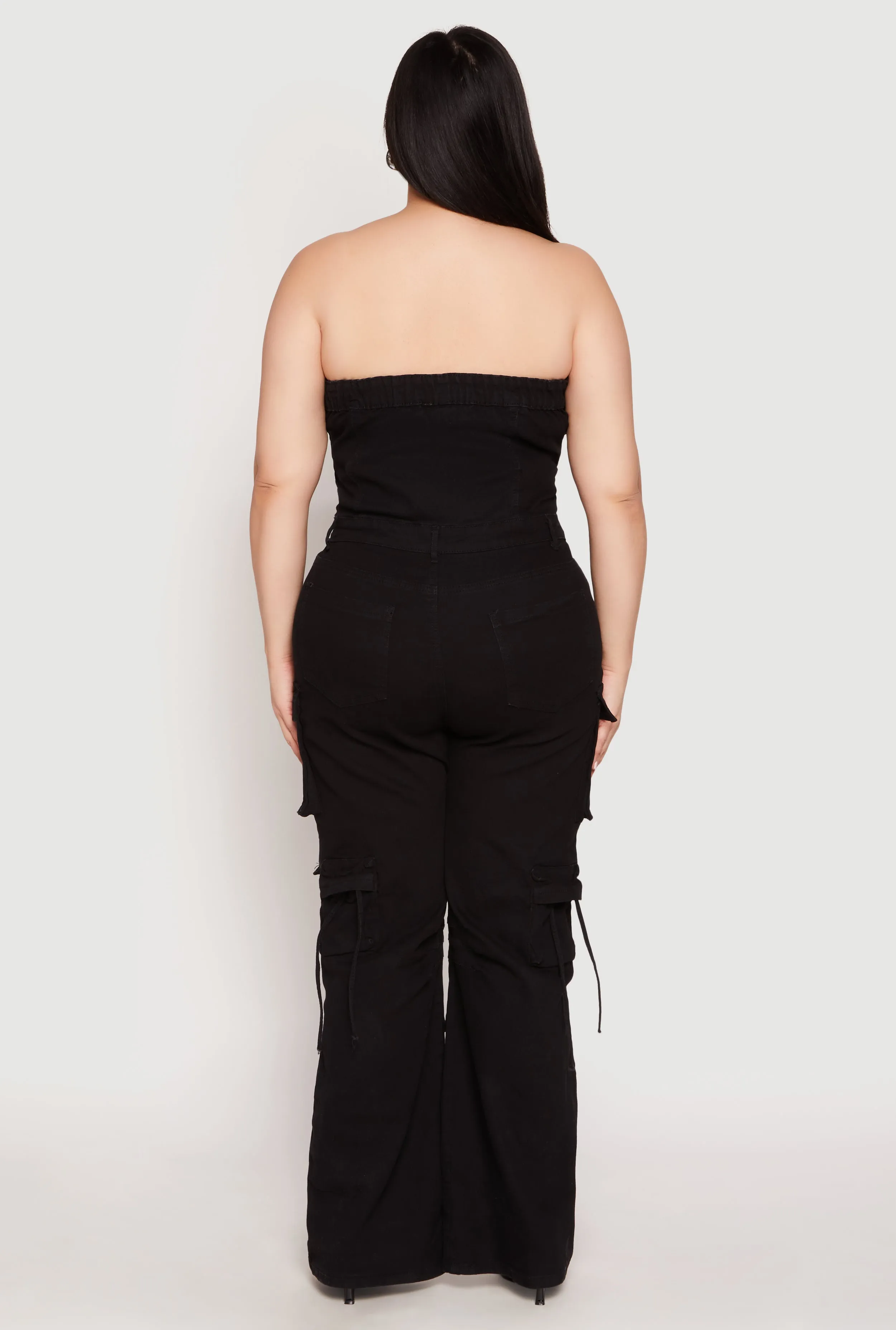 Plus Size Daisy Denim Cargo Jumpsuit sold by Rainbow product image thumbnail 3