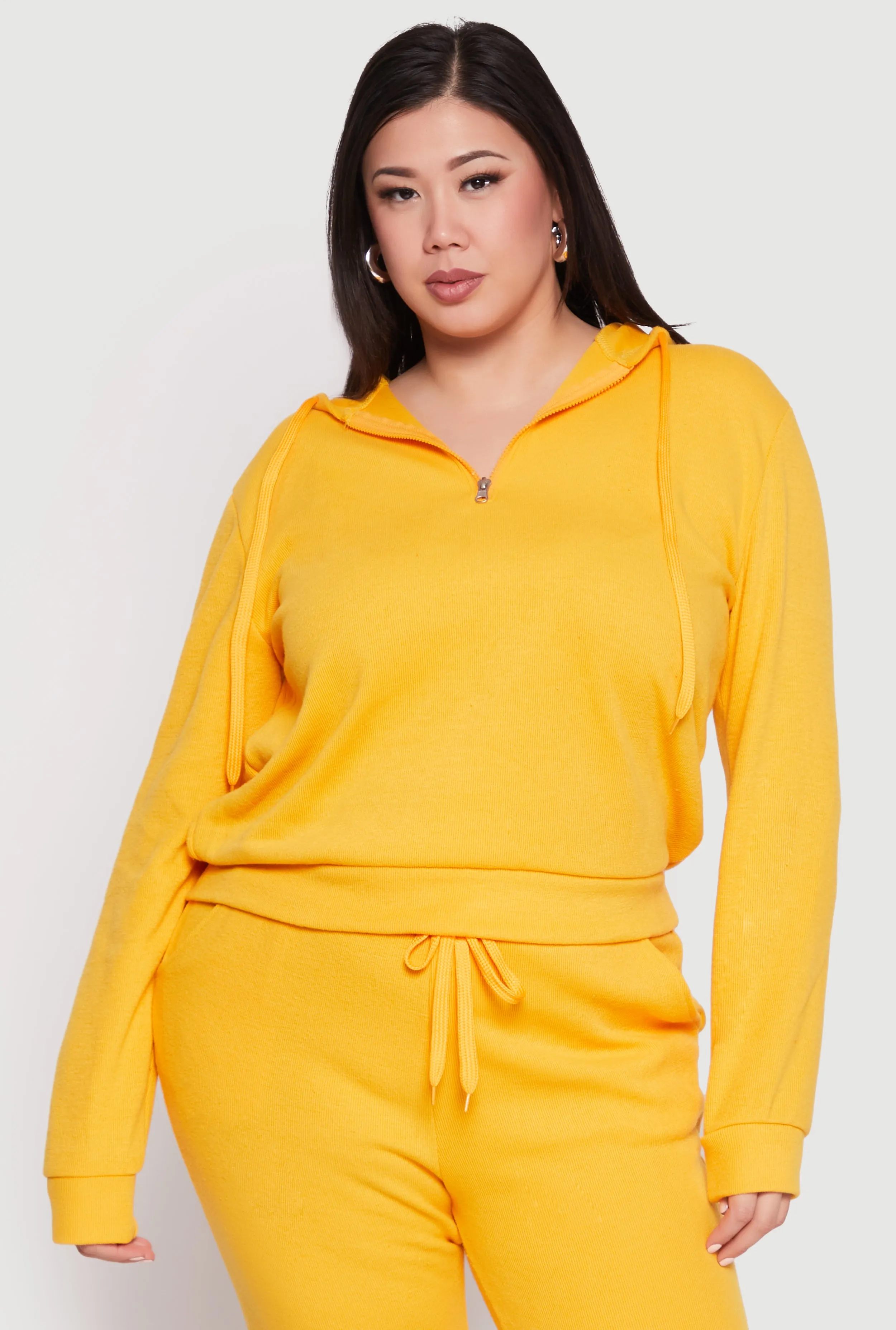 Plus Size Ribbed Knit Sweatshirt sold by Rainbow