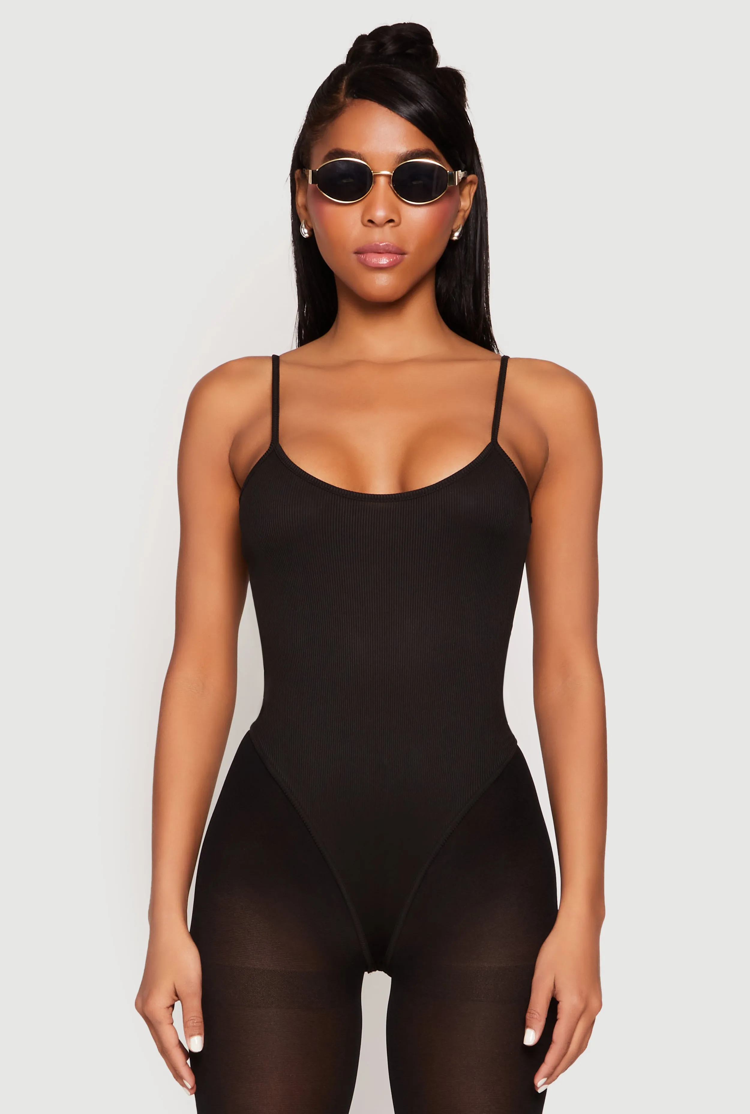 Daisy Rib Knit Cami Thong Bodysuit sold by Rainbow product image thumbnail 2