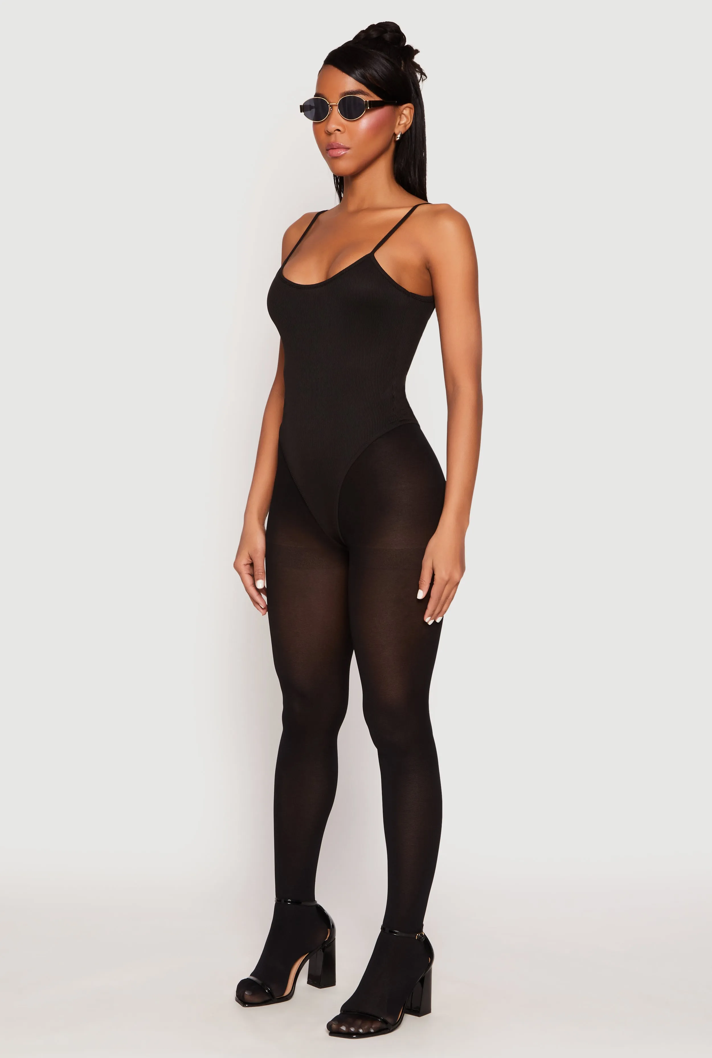 Daisy Rib Knit Cami Thong Bodysuit sold by Rainbow product image thumbnail 3