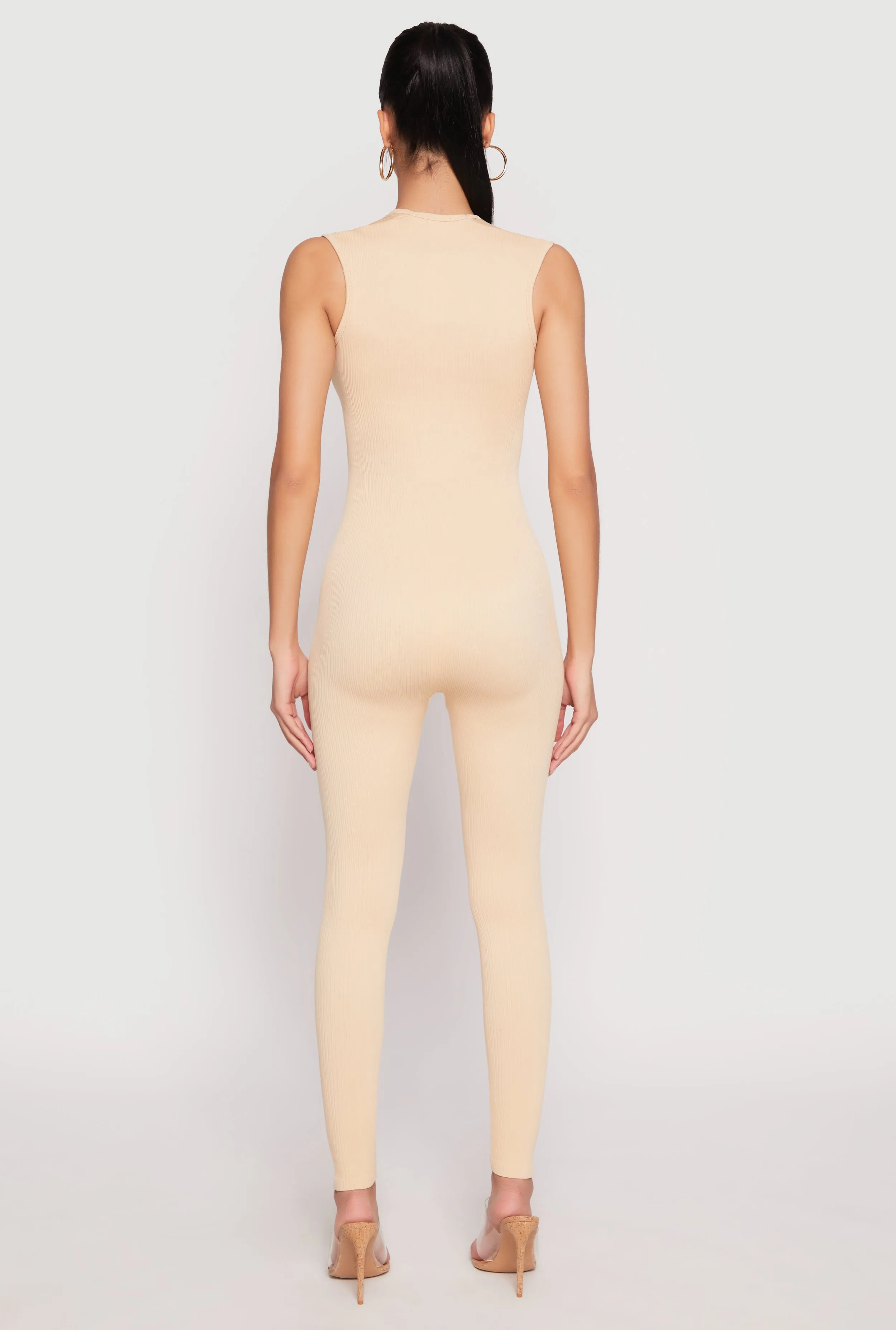 Daisy Seamless Rib Knit Plunge Catsuit sold by Rainbow product image thumbnail 3