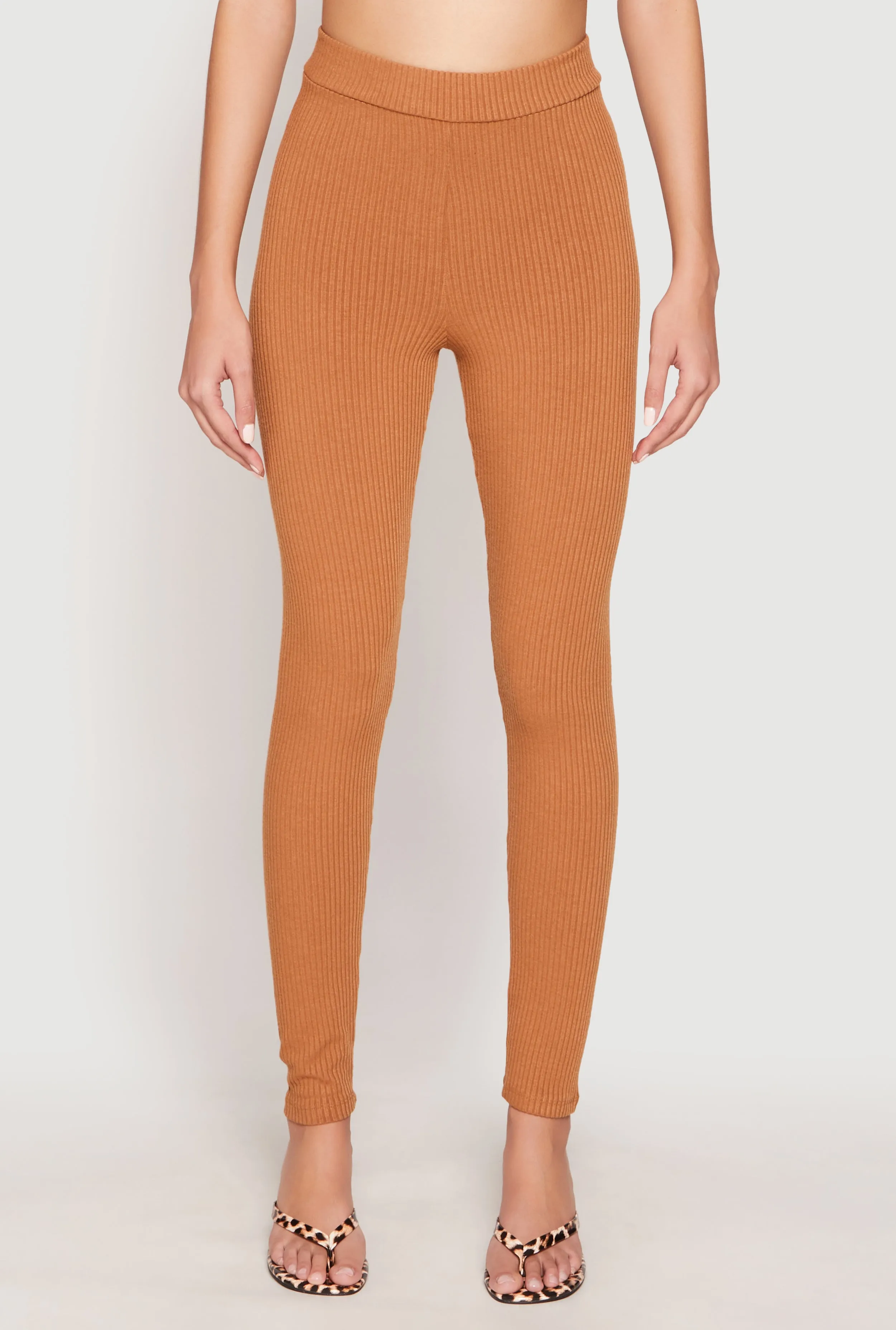 Rib Knit High Waisted Leggings sold by Rainbow product image thumbnail 2