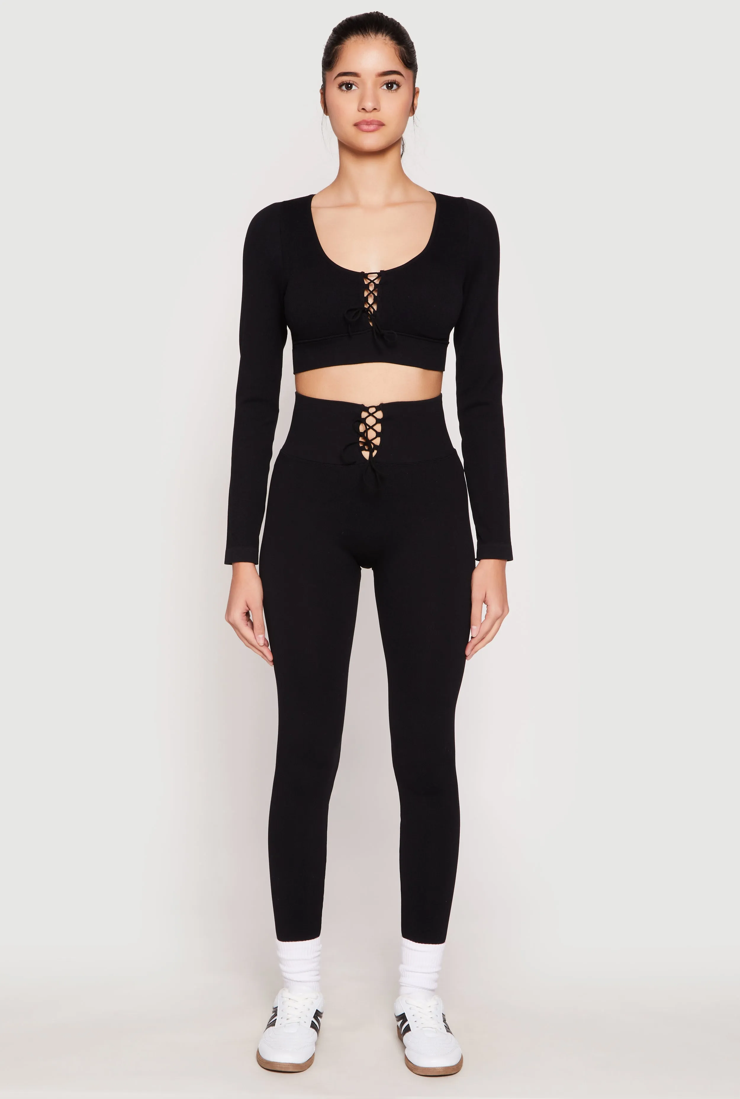 Seamless Lace Up Leggings sold by Rainbow