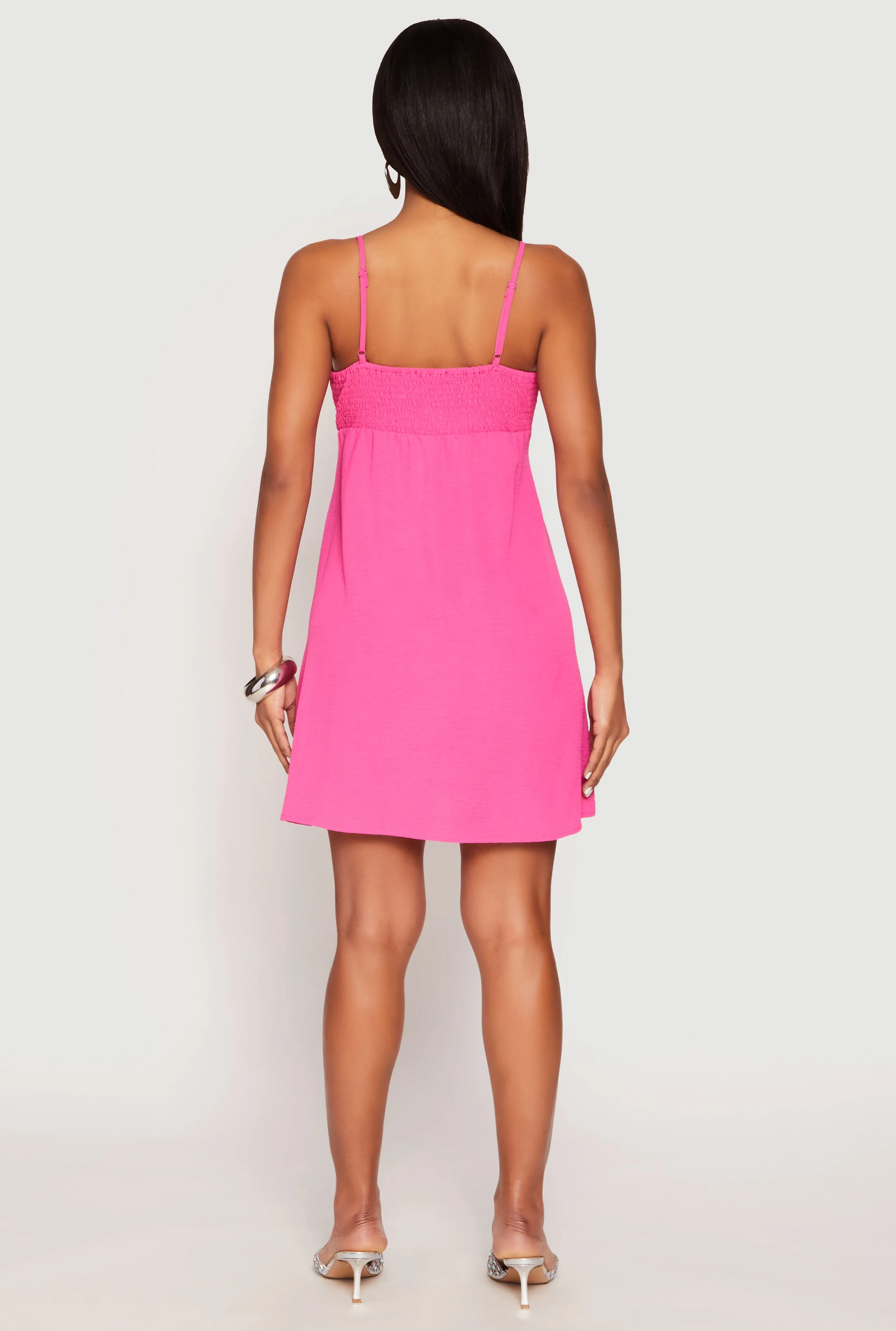 Tie Front Keyhole Cami Dress sold by Rainbow product image thumbnail 3