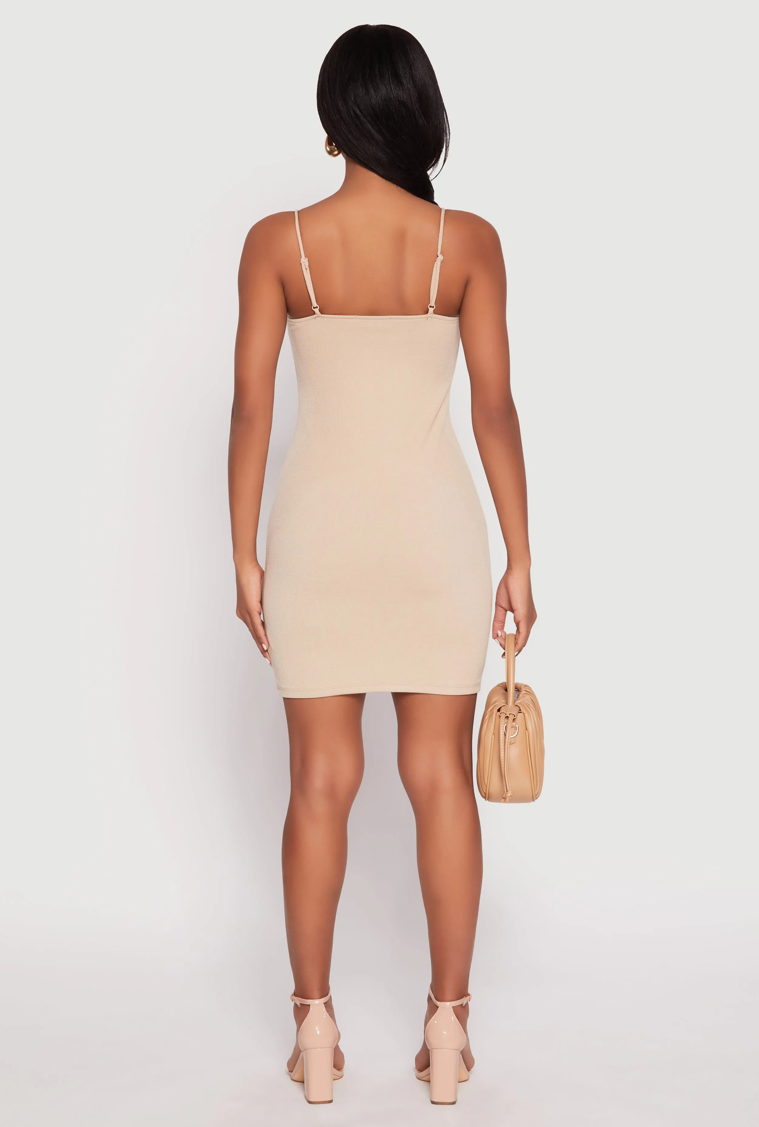 Ribbed Knit Bustier Cami Mini Dress sold by Rainbow product image thumbnail 3