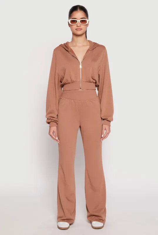 Elastic Waist Flared Sweatpants sold by Rainbow