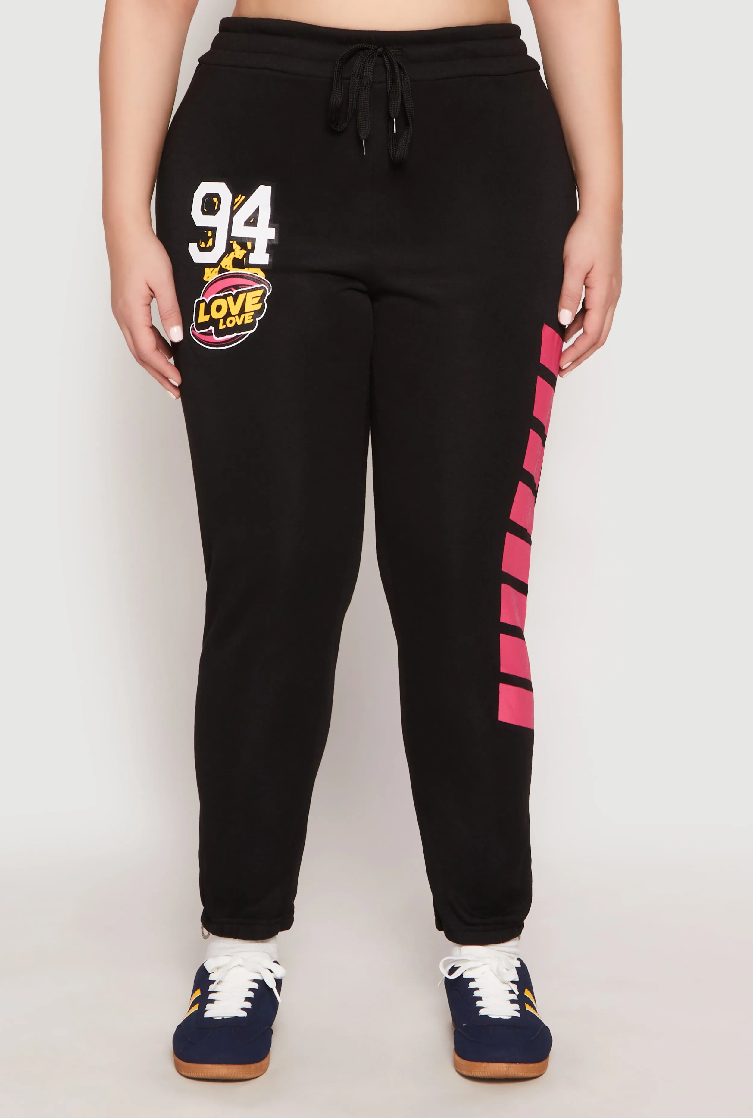 Plus Size 94 Love Graphic Zip Hem Sweatpants sold by Rainbow product image thumbnail 2
