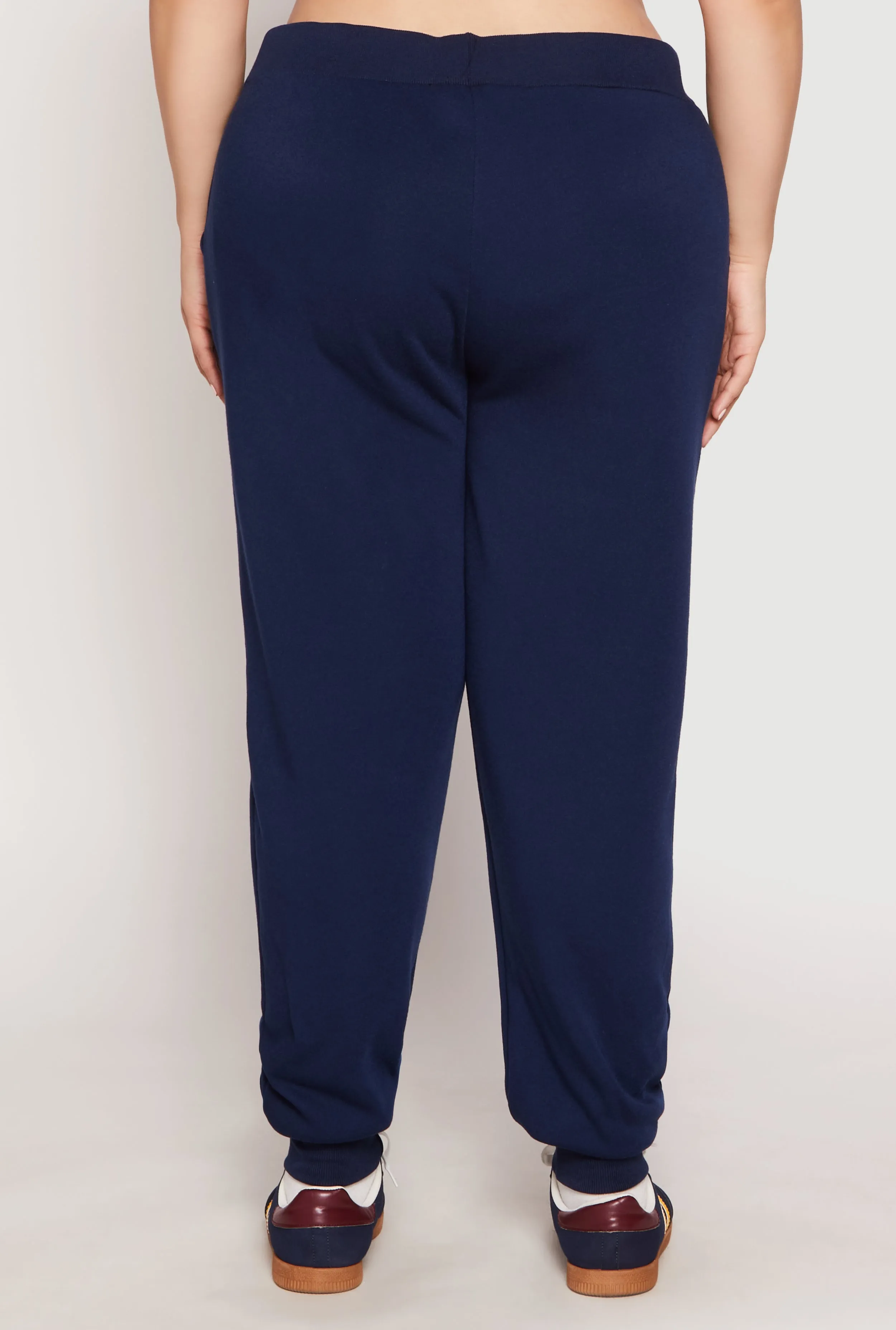 Plus Size Fleece High Waisted Drawstring Joggers sold by Rainbow product image thumbnail 3