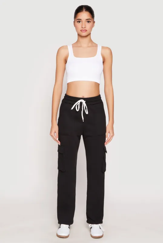 Fleece Cargo Pocket Sweatpants sold by Rainbow