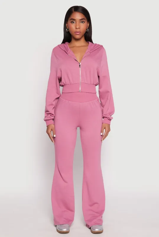 Elastic Waist Flared Sweatpants sold by Rainbow
