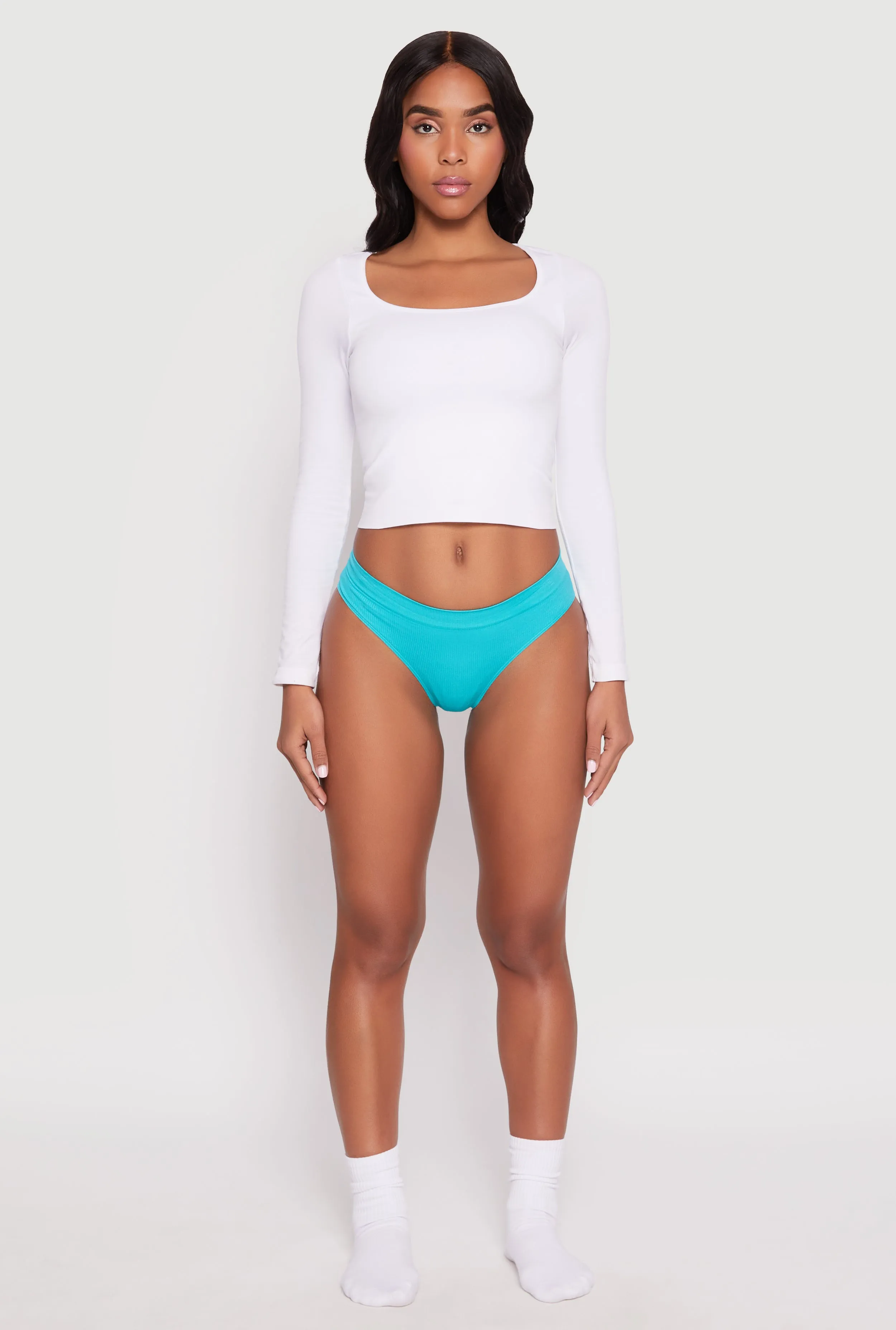 Seamless Ribbed Knit Bikini Panty sold by Rainbow product image thumbnail 2