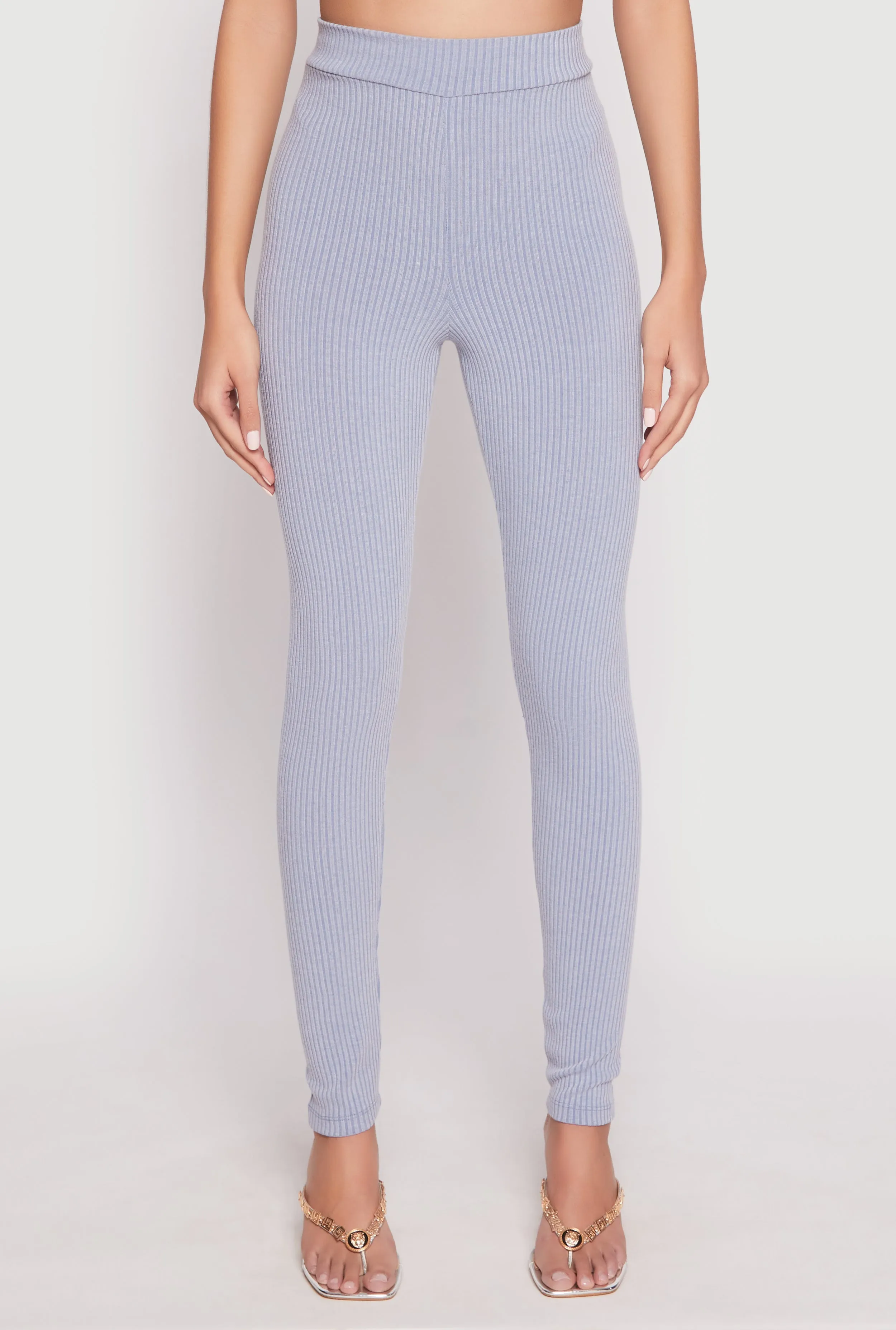Rib Knit High Waisted Leggings sold by Rainbow product image thumbnail 2