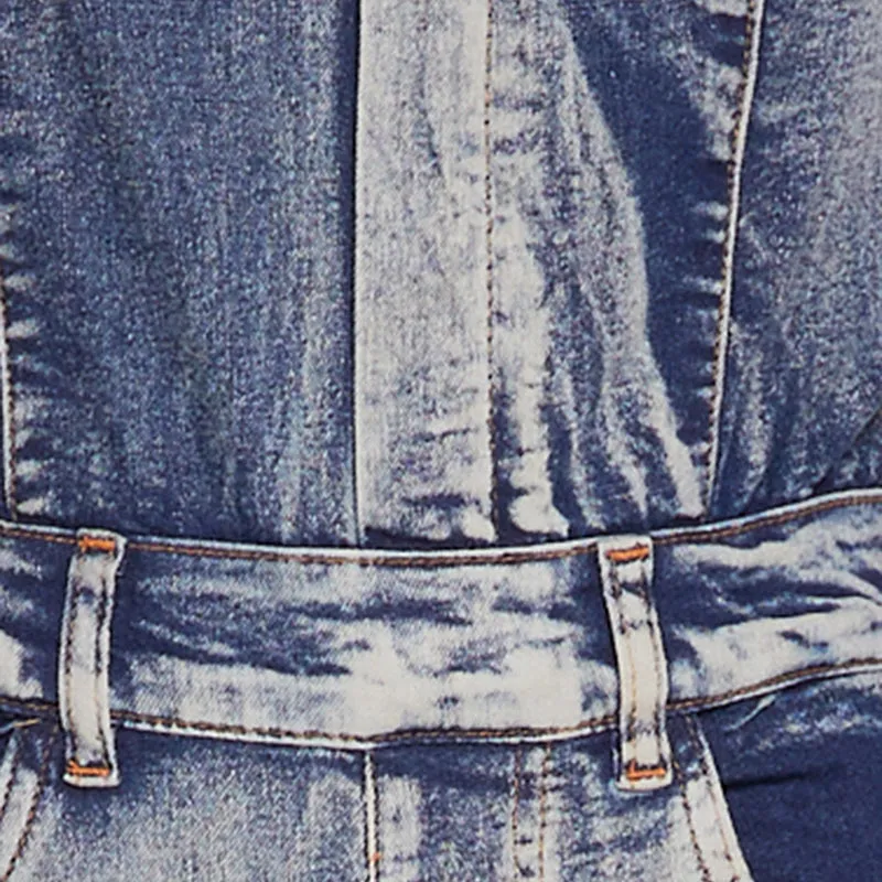 Spoon Jeans Denim Acid Wash Cargo Jumpsuit sold by Rainbow product image thumbnail 4