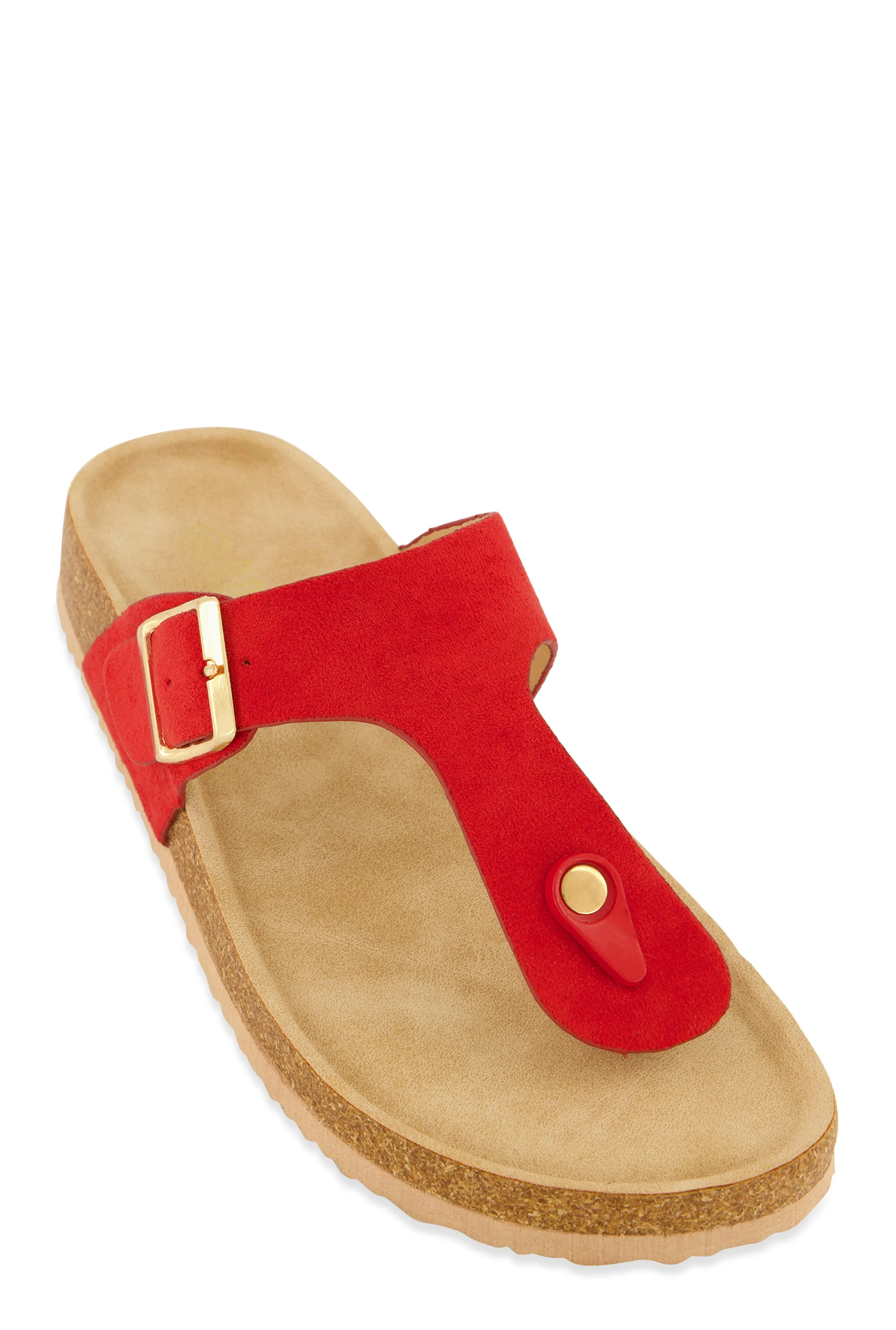 Buckle Detail Thong Footbed Sandals sold by Rainbow