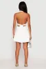 Satin Tie Back Halter Skater Dress sold by Rainbow