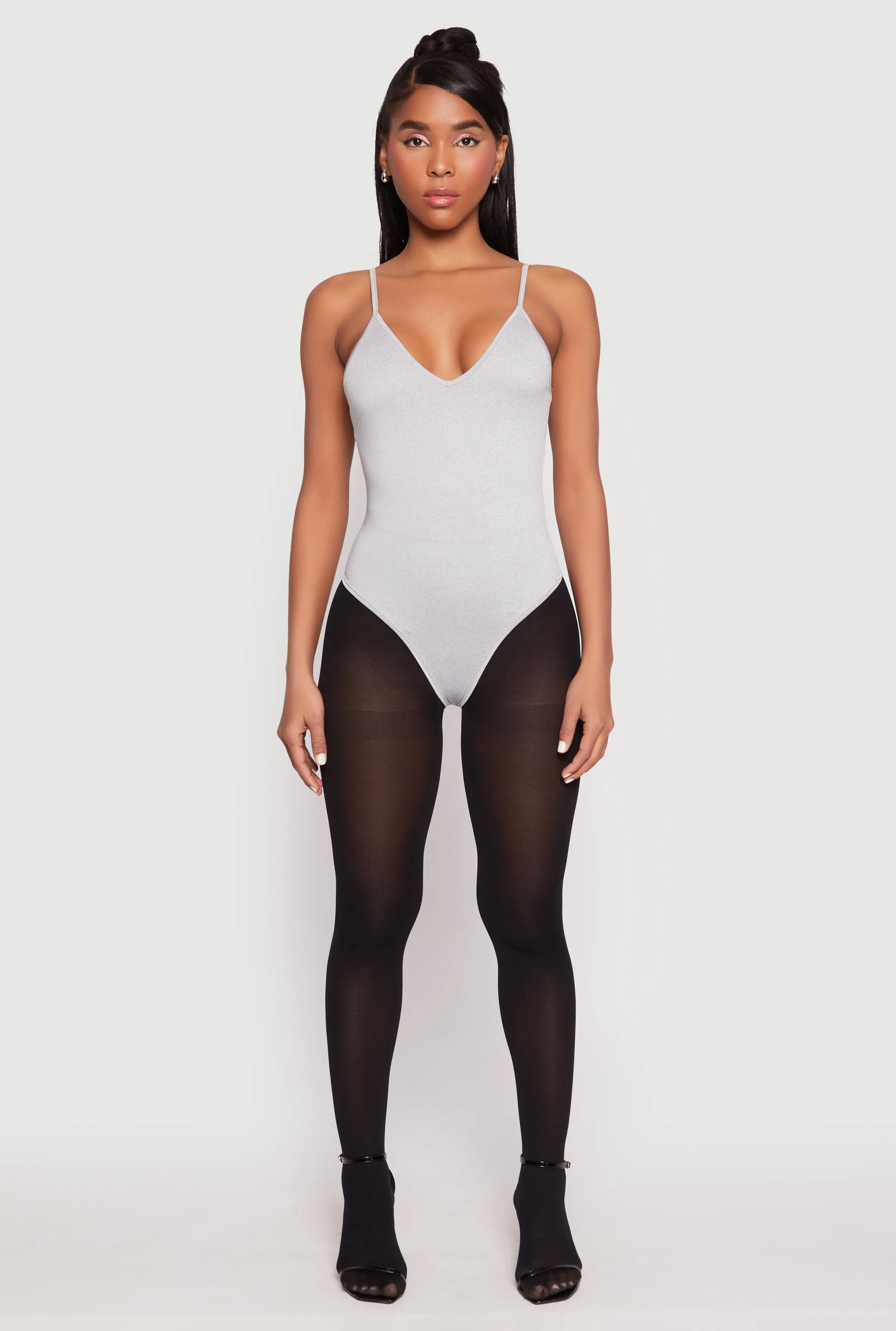 Daisy V Neck Cami Thong Bodysuit sold by Rainbow