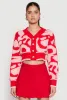 Daisy Tufted Knit Cropped Cardigan sold by Rainbow
