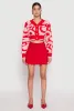 Daisy Tufted Knit Cropped Cardigan sold by Rainbow