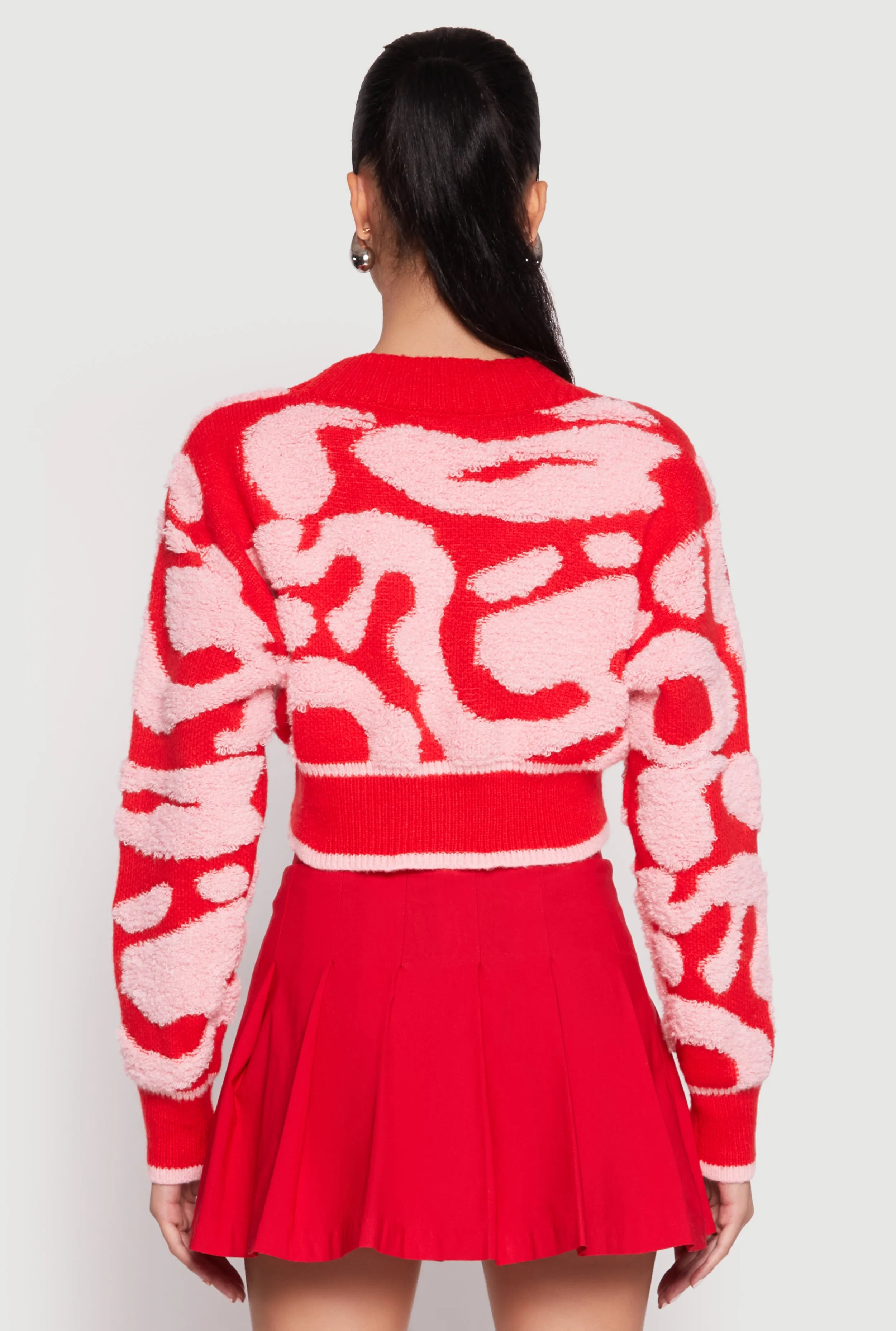 Daisy Tufted Knit Cropped Cardigan sold by Rainbow product image thumbnail 5