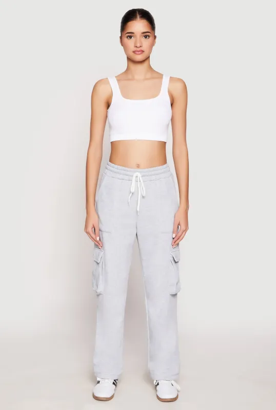 Fleece Cargo Pocket Sweatpants sold by Rainbow