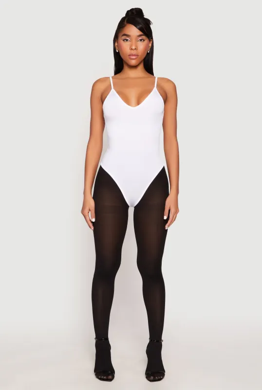 Daisy V Neck Cami Thong Bodysuit sold by Rainbow
