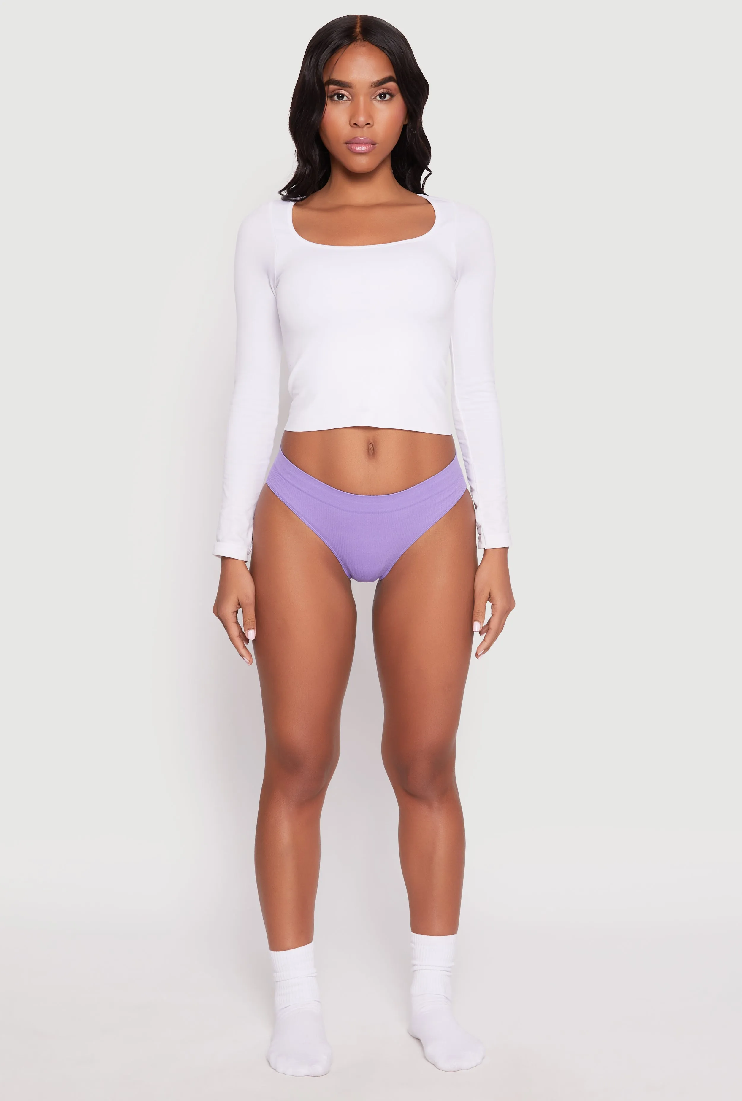 Seamless Ribbed Knit Bikini Panty sold by Rainbow product image thumbnail 2