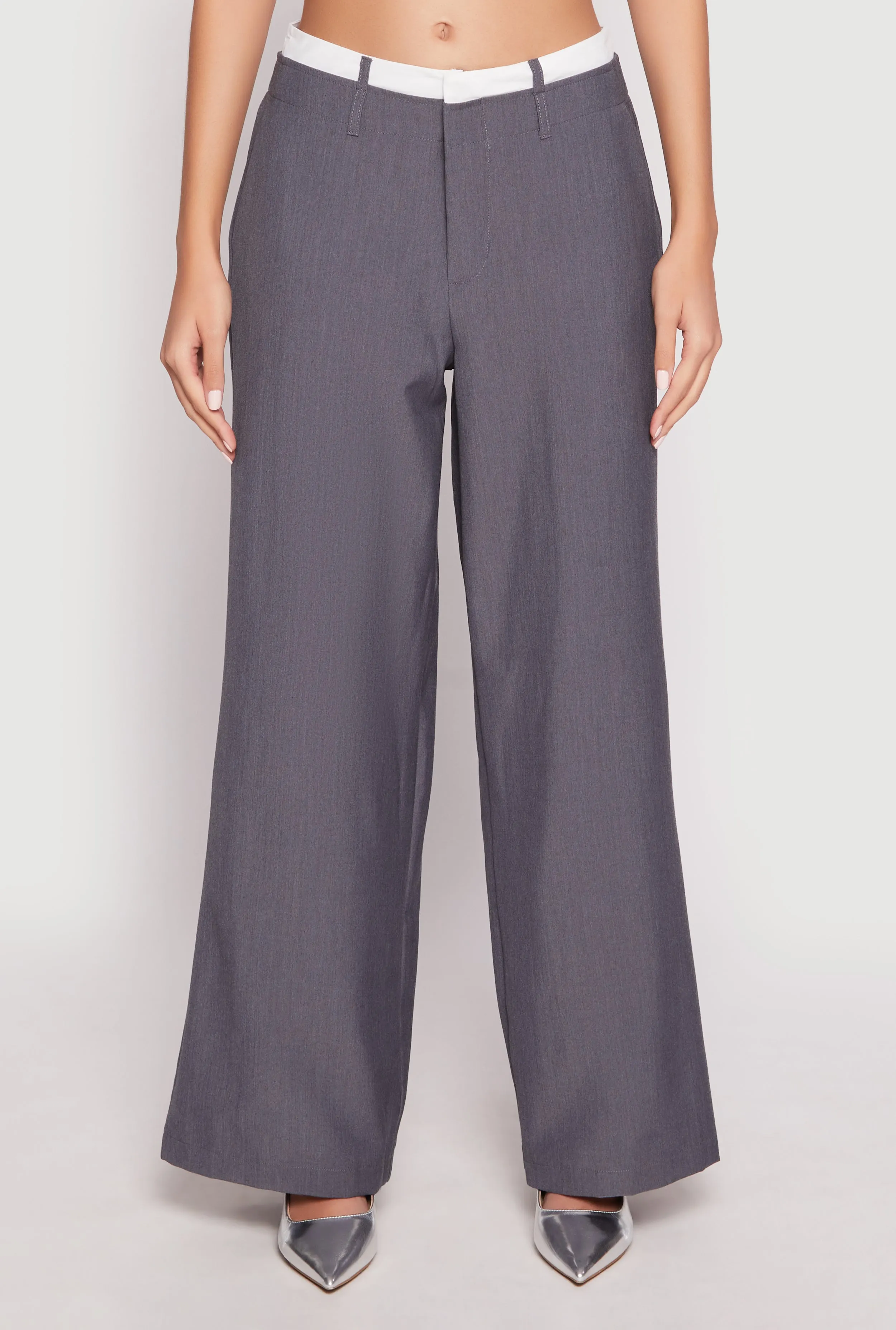 Contrast Waistband Dress Pants sold by Rainbow product image thumbnail 2