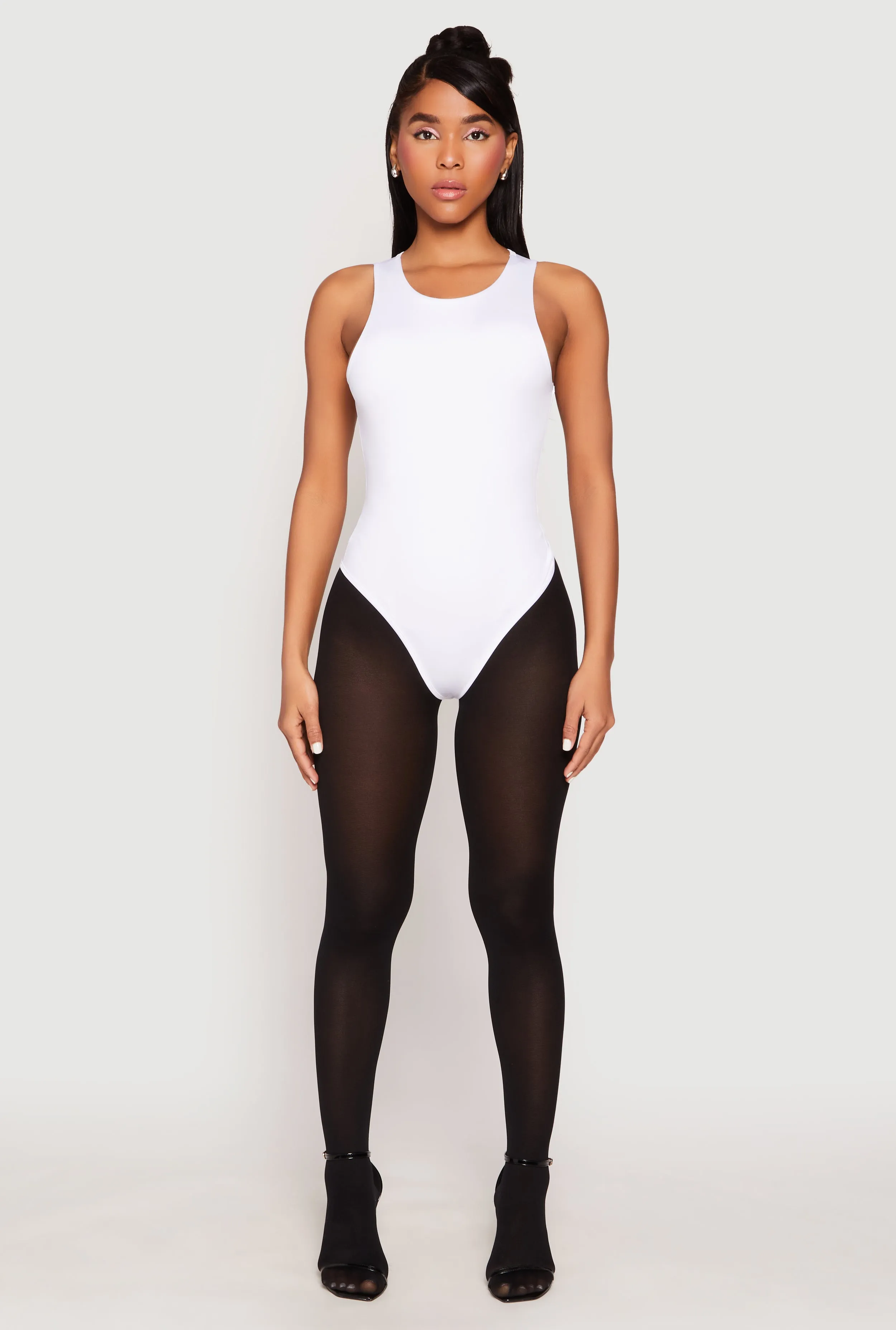 Daisy Crew Neck Thong Bodysuit sold by Rainbow