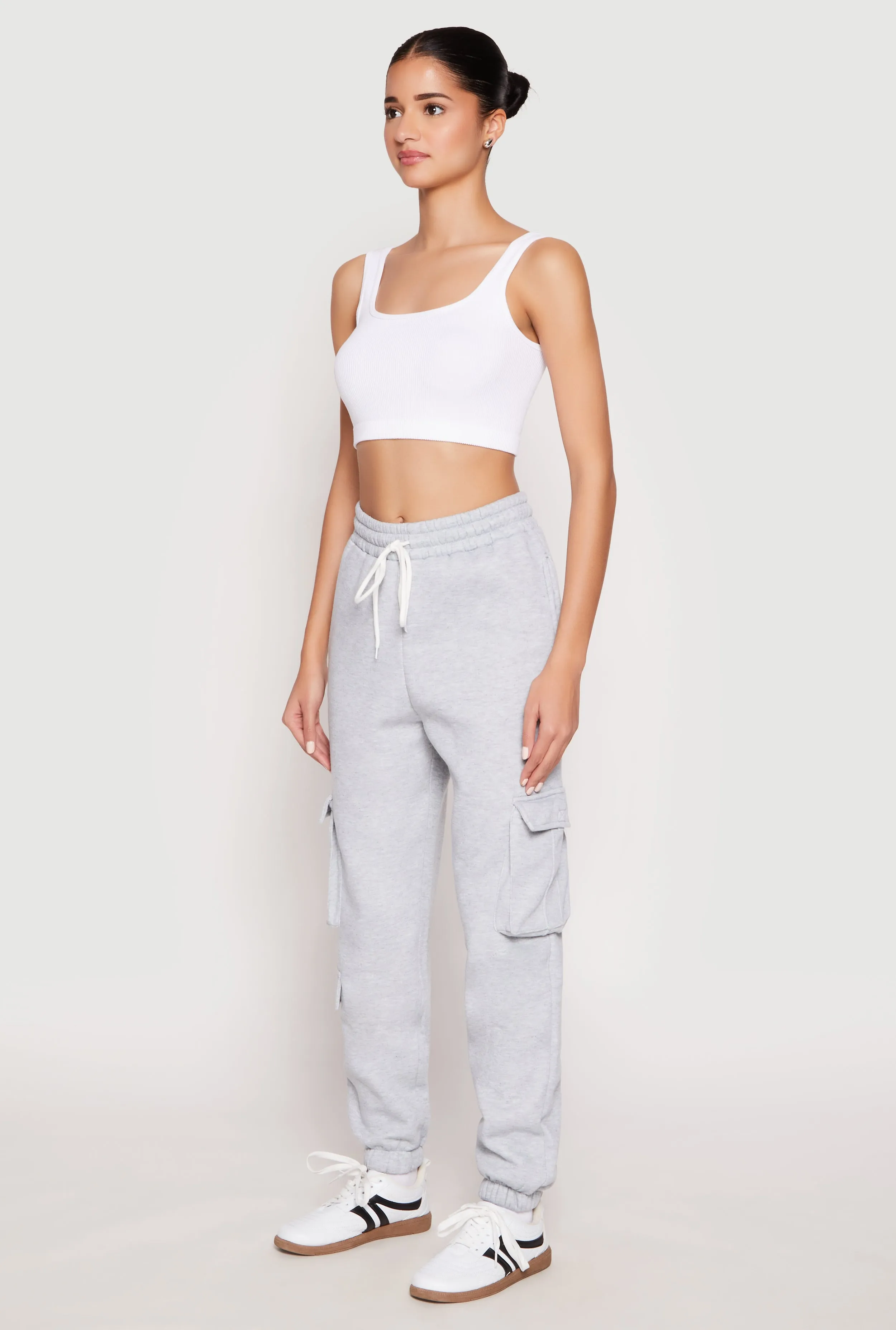 Fleece Cargo Pocket Drawstring Sweatpants sold by Rainbow product image thumbnail 2