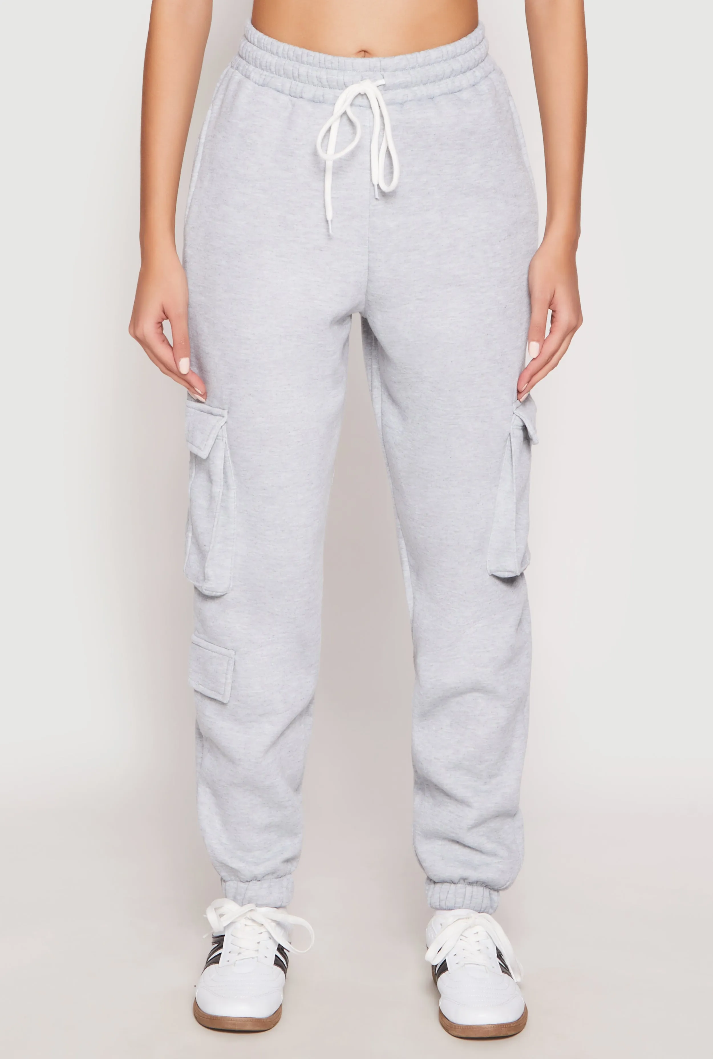 Fleece Cargo Pocket Drawstring Sweatpants sold by Rainbow product image thumbnail 3