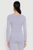 Rib Knit Drawstring Front Ruched Crop Top sold by Rainbow