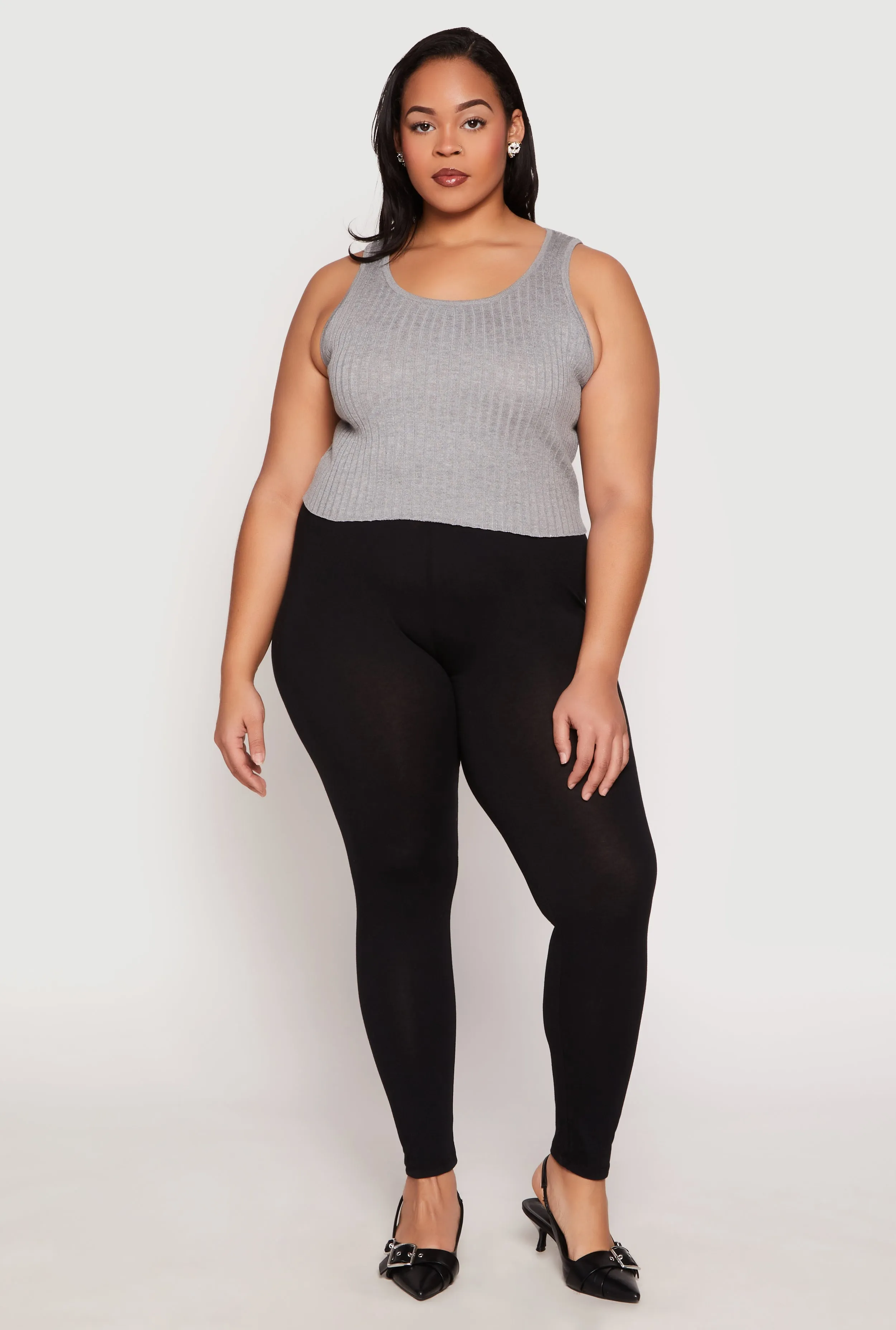 Plus Size High Waisted Leggings sold by Rainbow