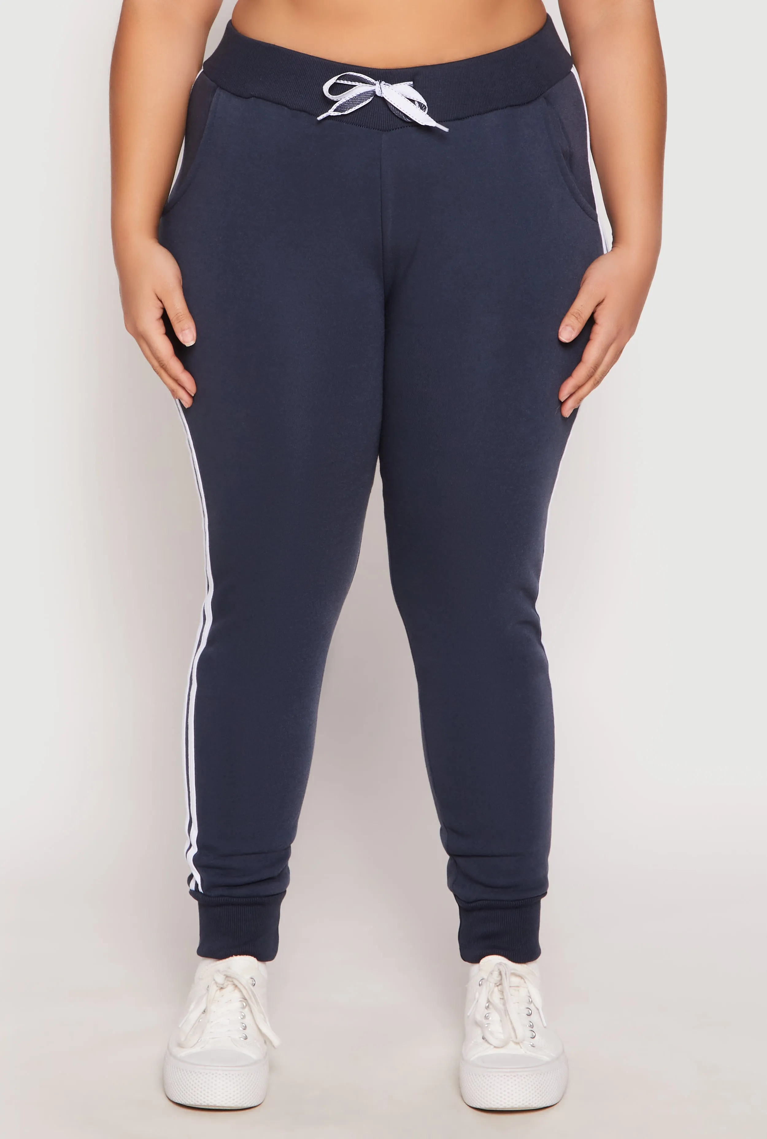 Plus Size Varsity Stripe Joggers sold by Rainbow product image thumbnail 3