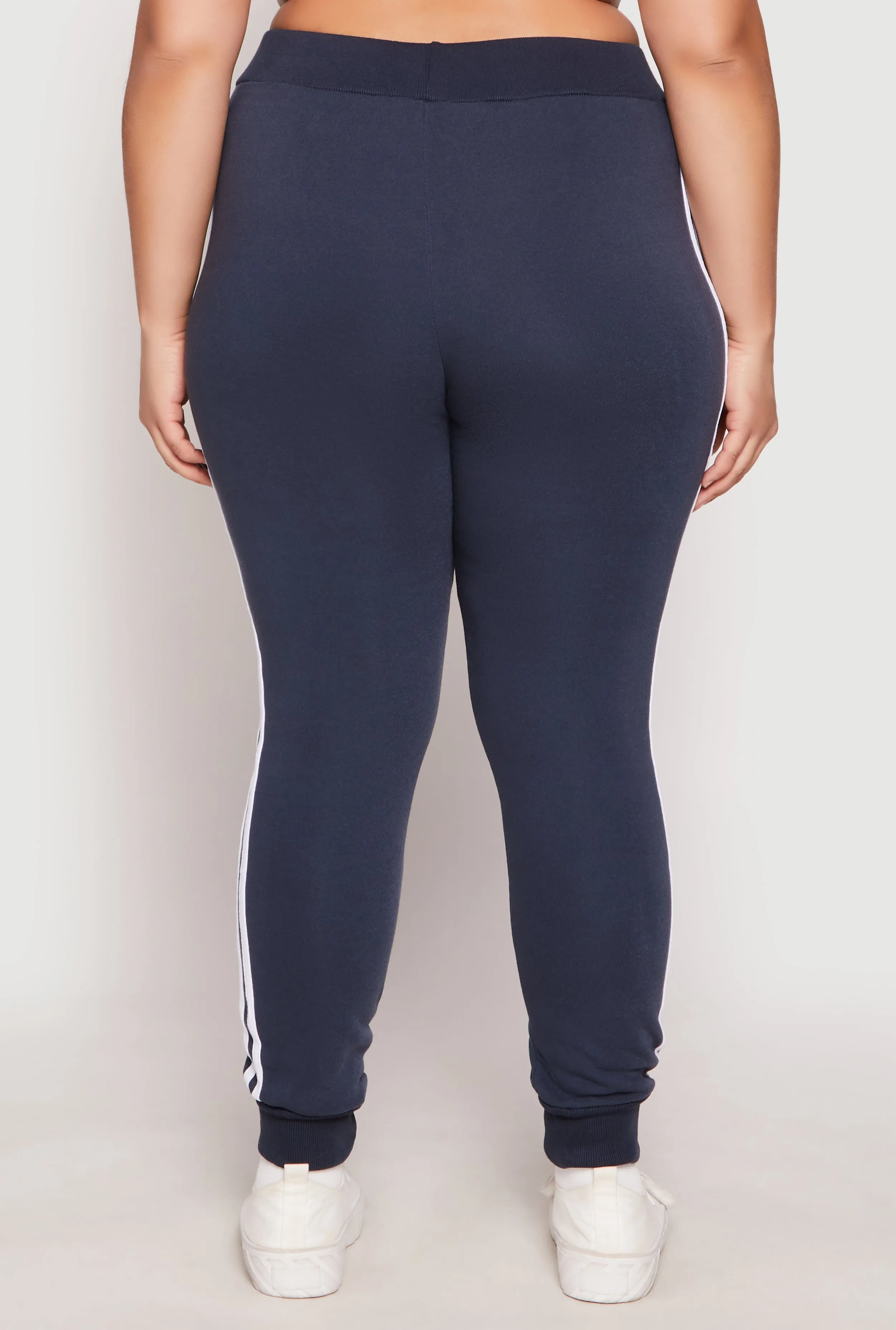 Plus Size Varsity Stripe Joggers sold by Rainbow product image thumbnail 5