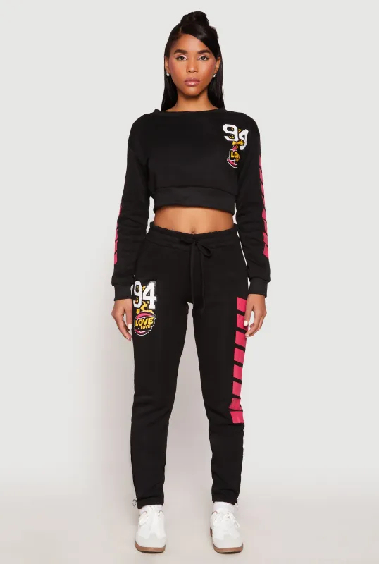 94 Love Zip Hem Sweatpants sold by Rainbow